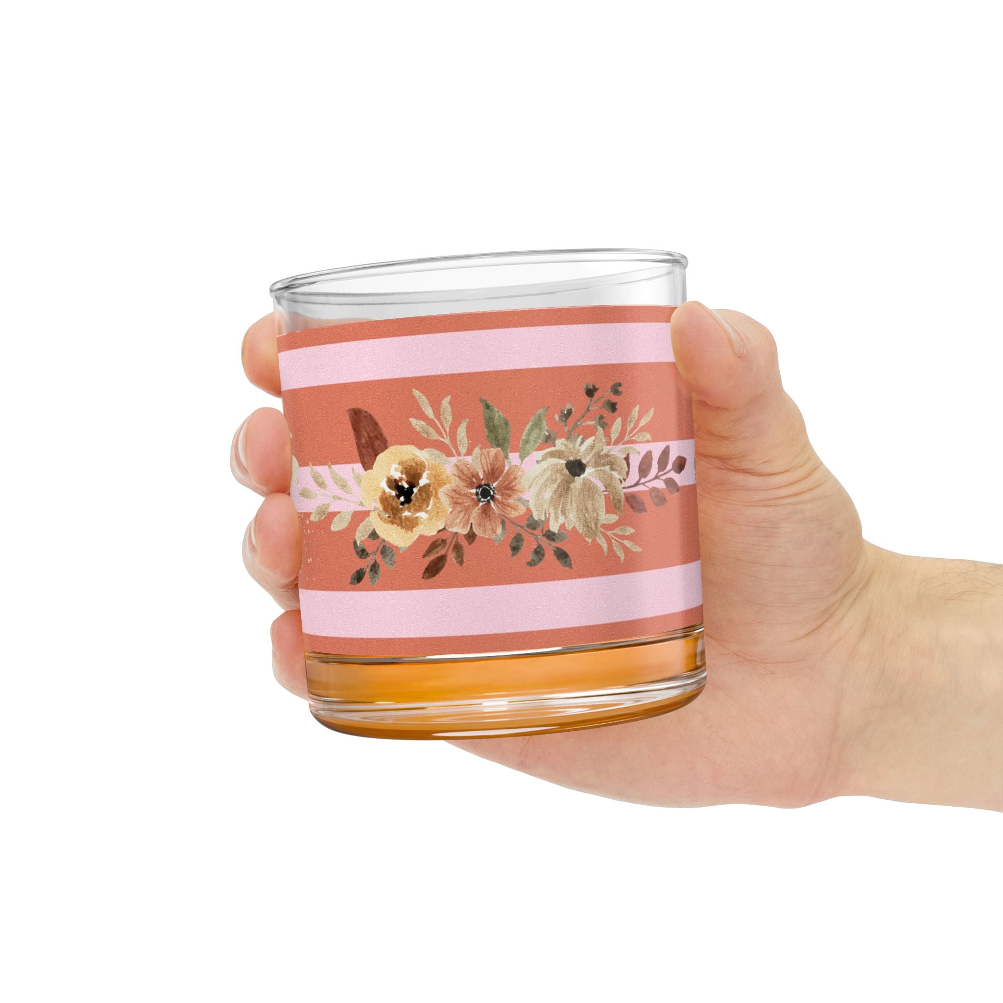 Golden Era Gramophone Floral Glass – 1950s Retro Charm 🌸🎶