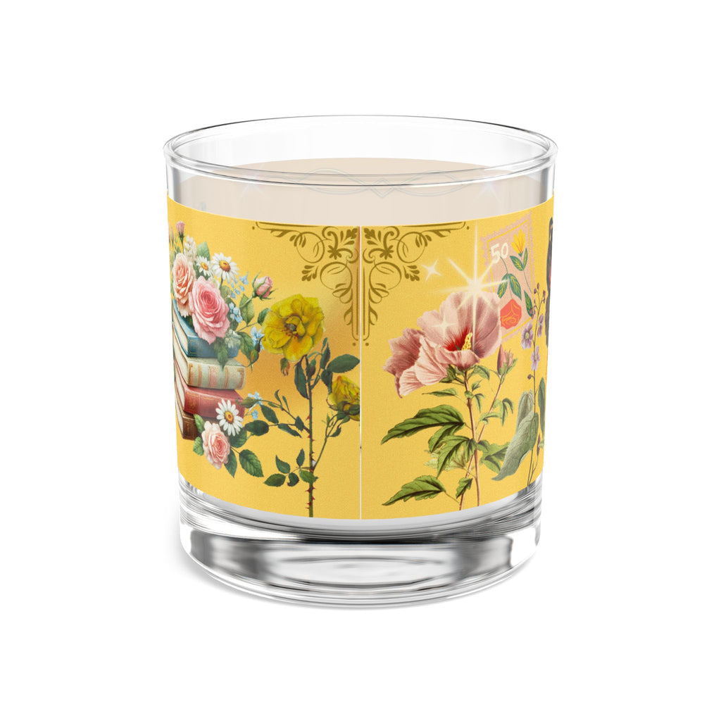🌸🦋 50s Floral Butterfly Sunshine Garden Glass 🌞✨