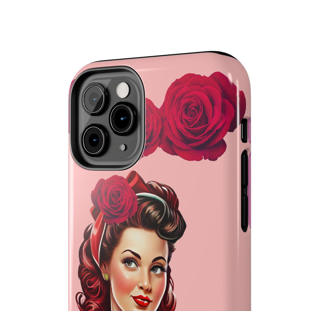 50s Rose Pinup Romance Phone Case 🌹💕📱