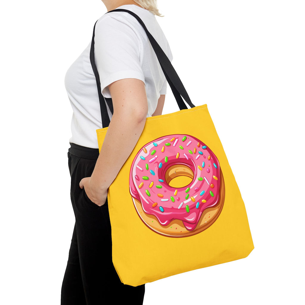 🍩 90s Donut Tote Bag – Bright Sprinkles 🍩