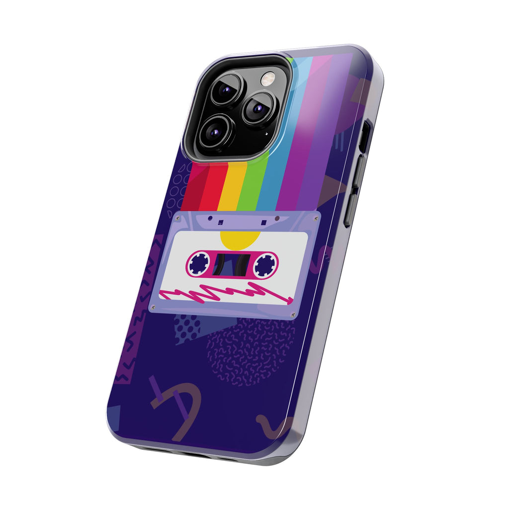 80s–90s Cassette Rainbow Phone Case 📼🌈📱