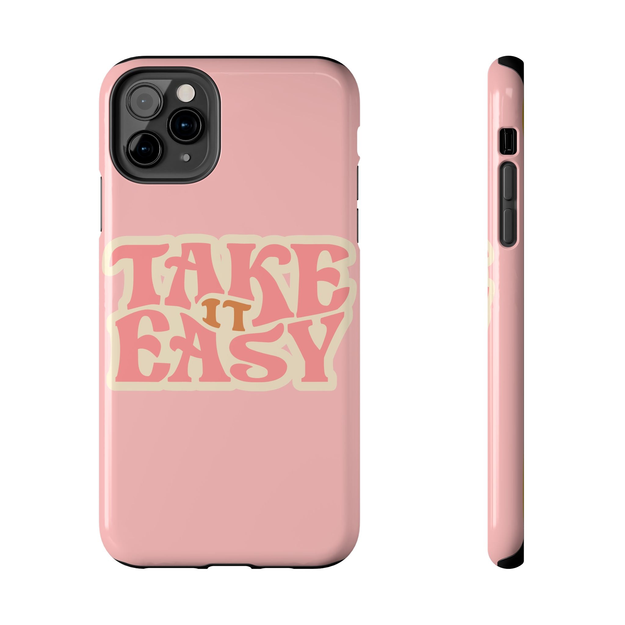 60s Pink Take It Easy Phone Case 🌸✌️📱