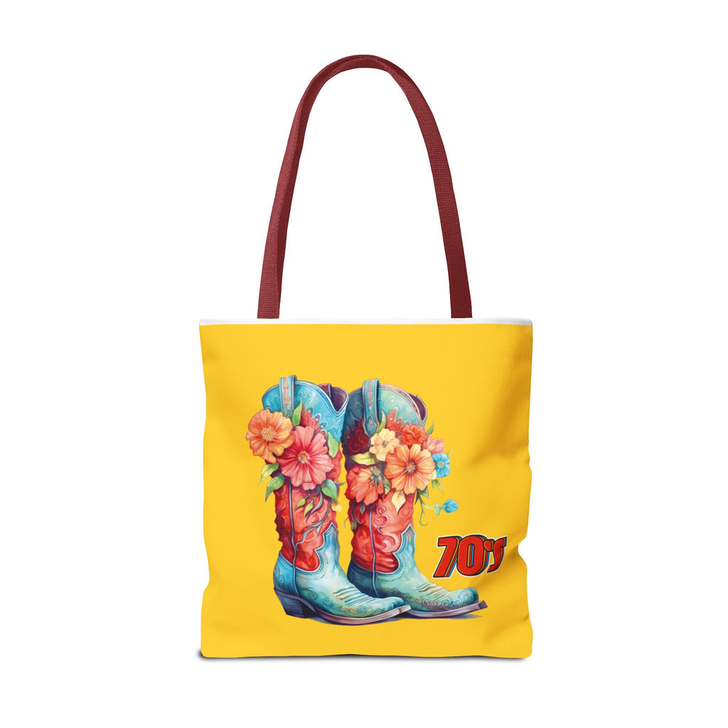 👢🌸 70s Boots Tote Bag 🌼✨
