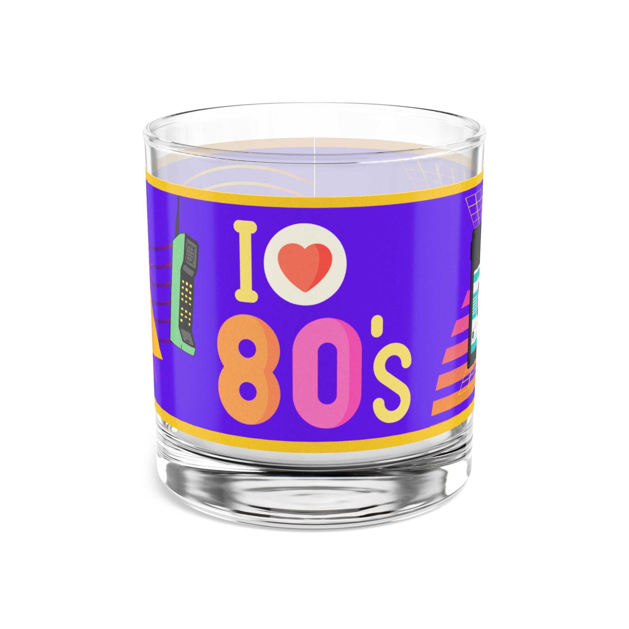 💖 I Heart the 80s Retro Glass 🎸✨