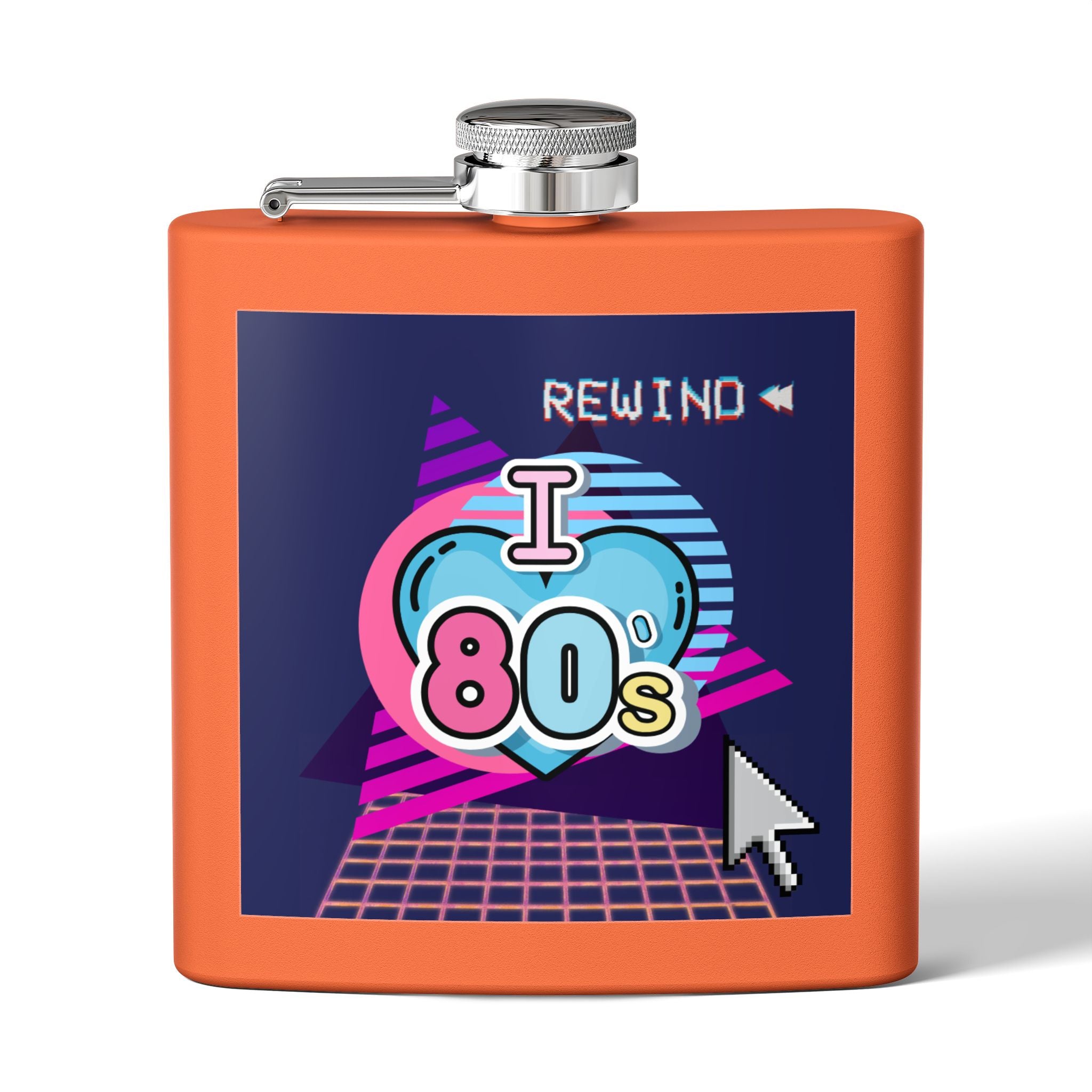 I Heart the 80s Rewind Flask