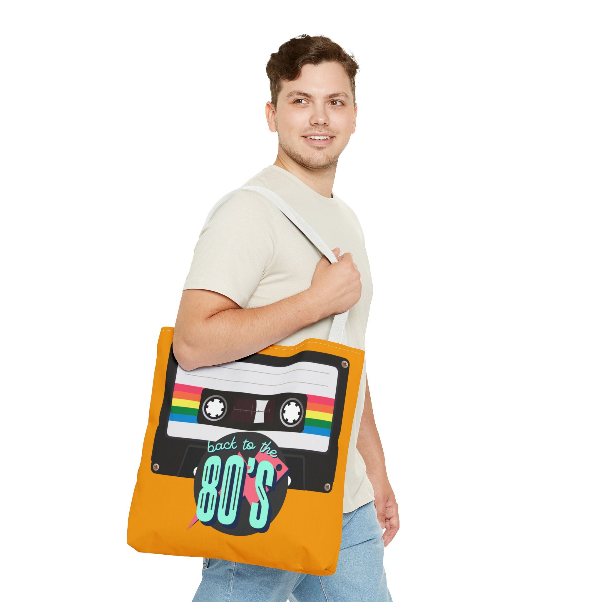 🎵 Back to the 80s Mixtape Retro Tote Bag