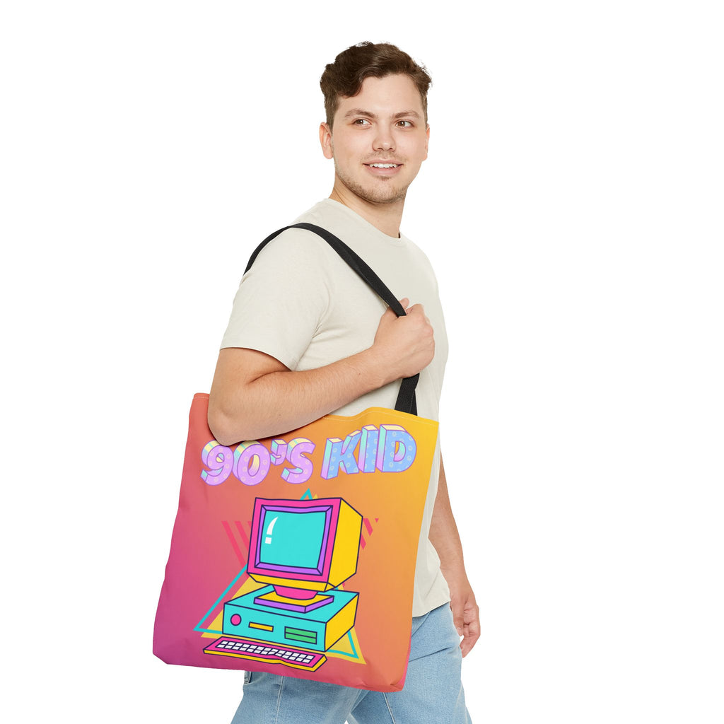 💾🖥️ 90s Kid Computer Tote Bag 🌈✨