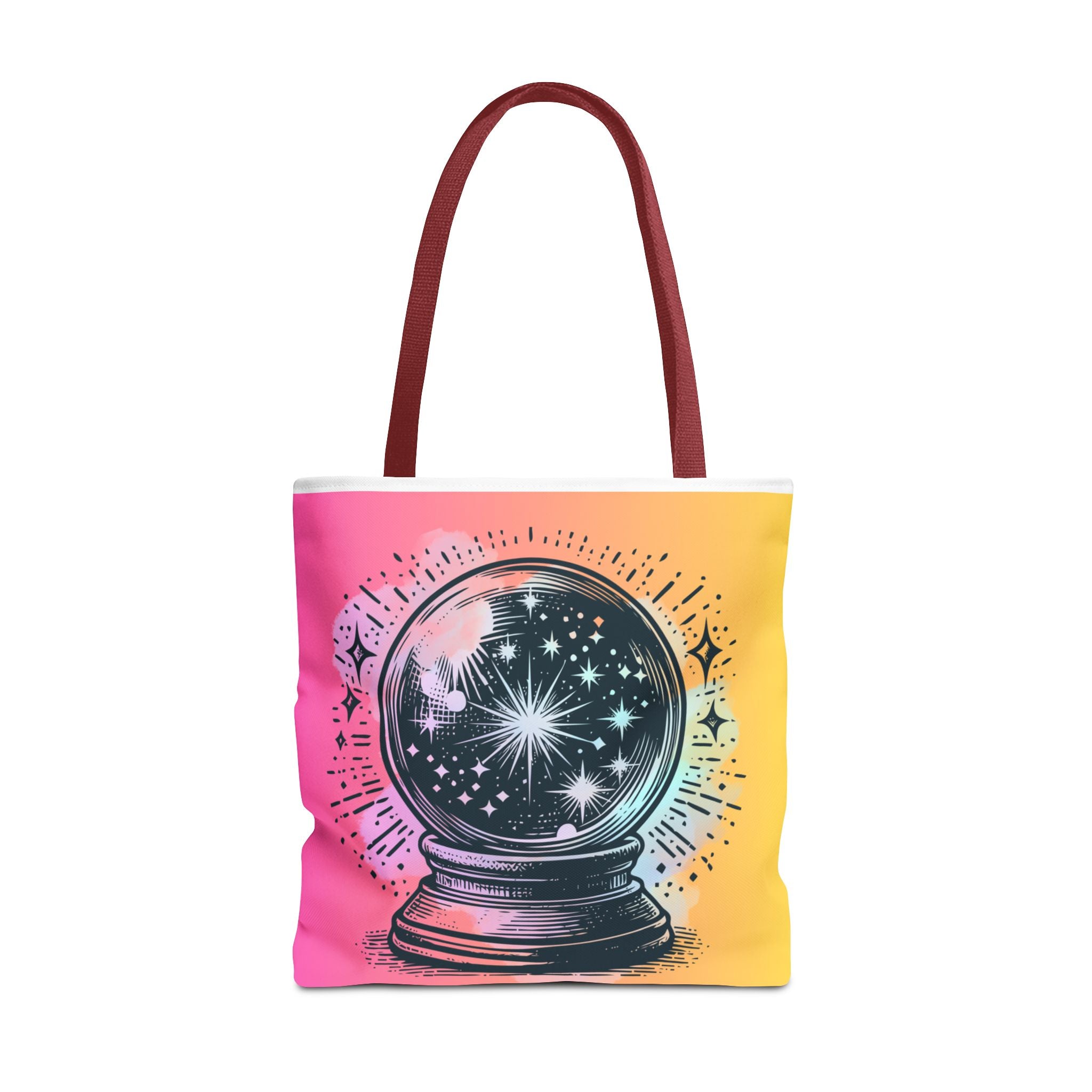 🔮✨ 70s Crystal Ball Mystical Tote Bag 🌼🌙
