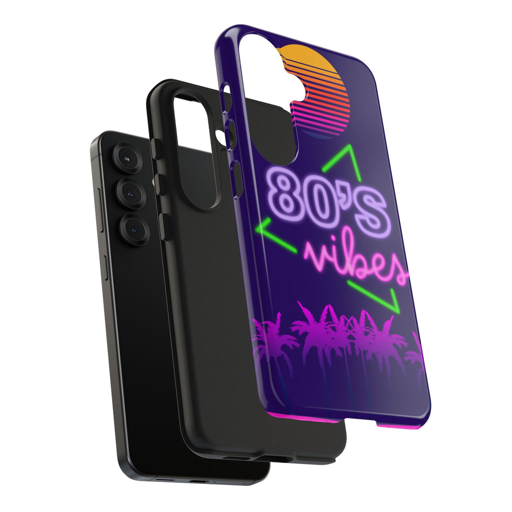 80s Vibes Synthwave Palm Trees Phone Case 🌴🎹📱