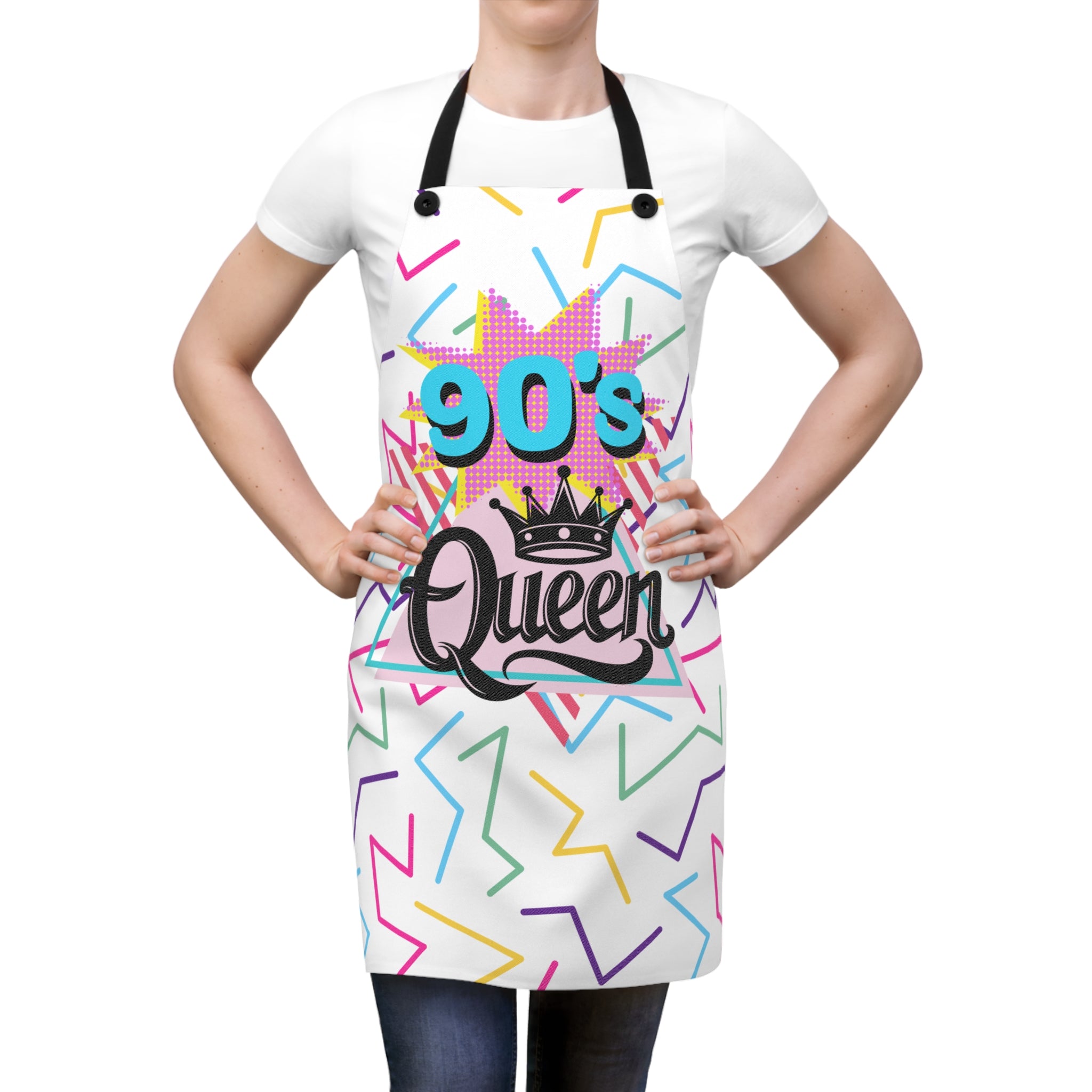 💖👑 90s Queen Playful Apron 🌈✨
