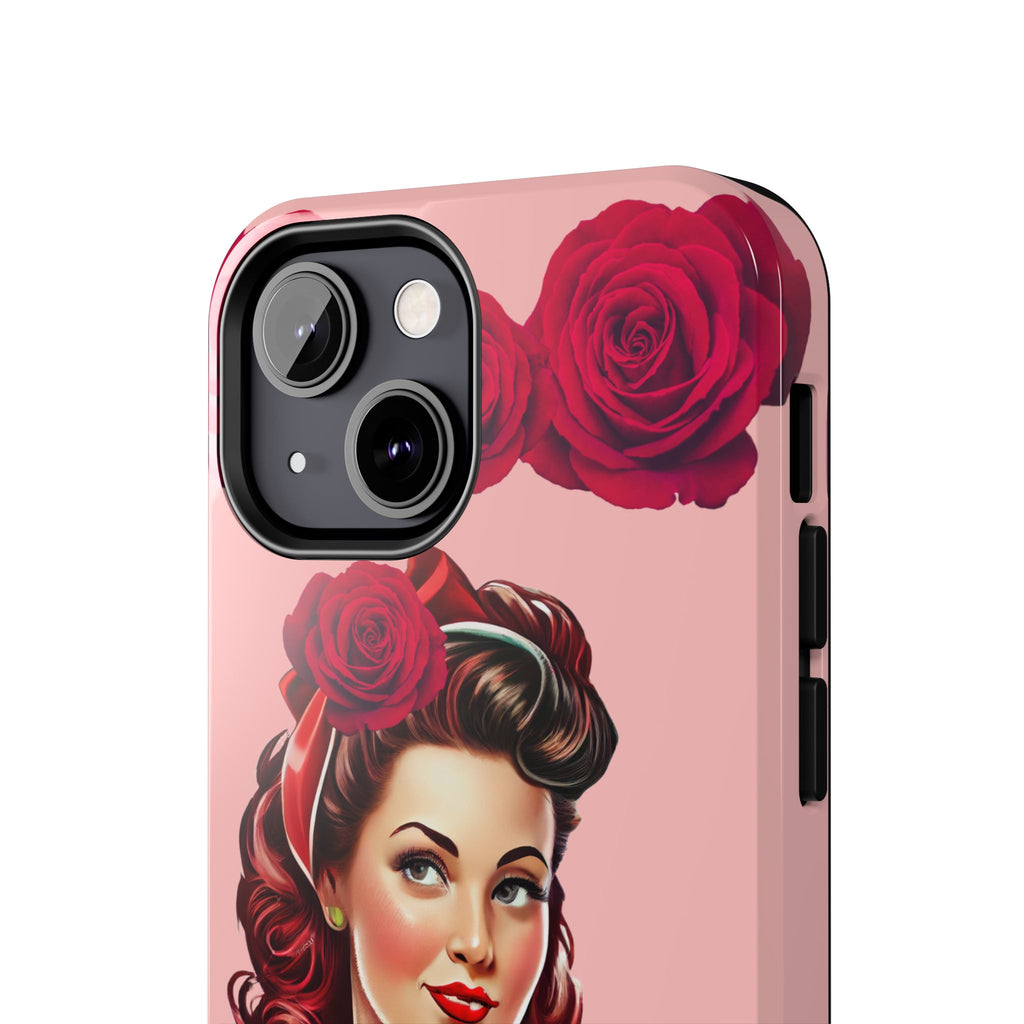 50s Rose Pinup Romance Phone Case 🌹💕📱