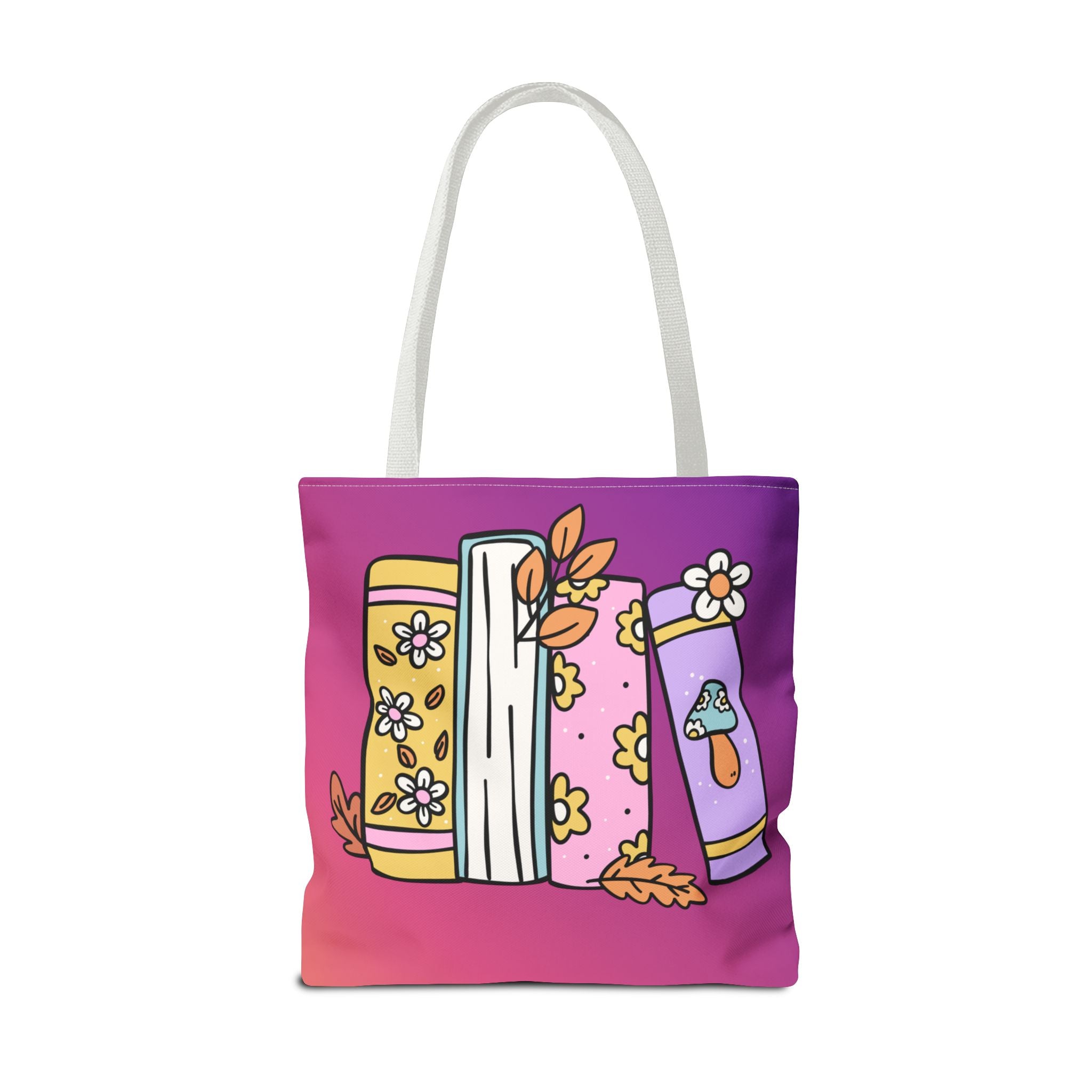 💿 90s Book Collector Bright Books Tote Bag