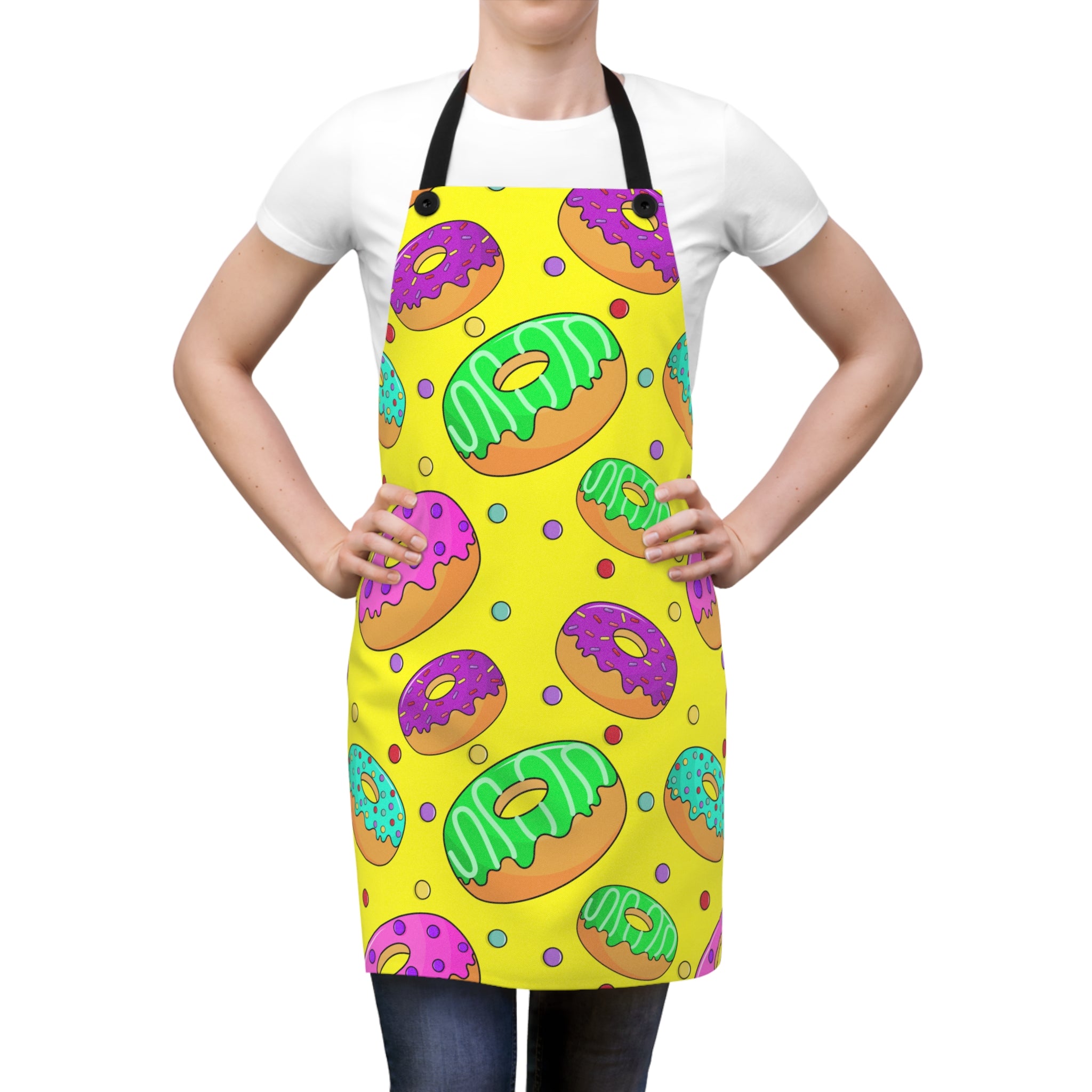 90s Funky Donuts Cooking Apron 🍩🎨👩‍🍳