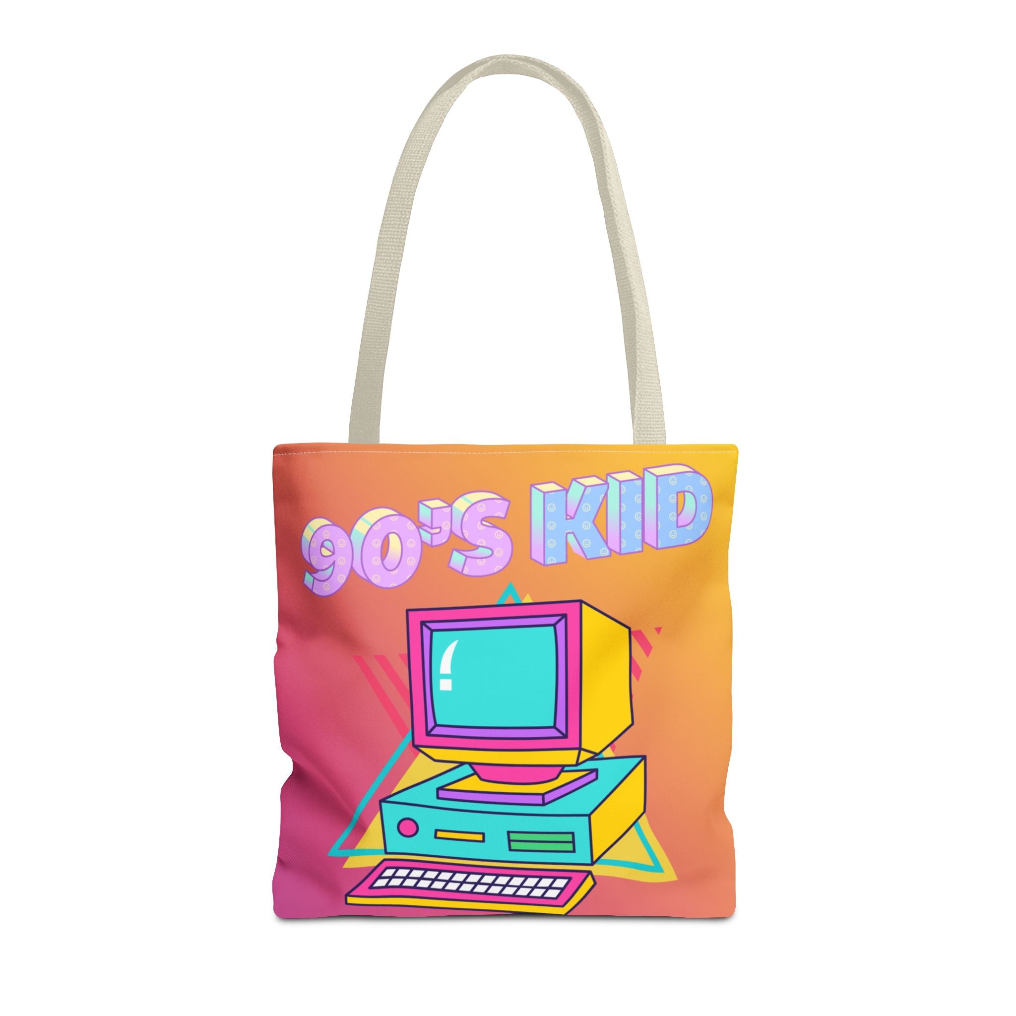 💾🖥️ 90s Kid Computer Tote Bag 🌈✨
