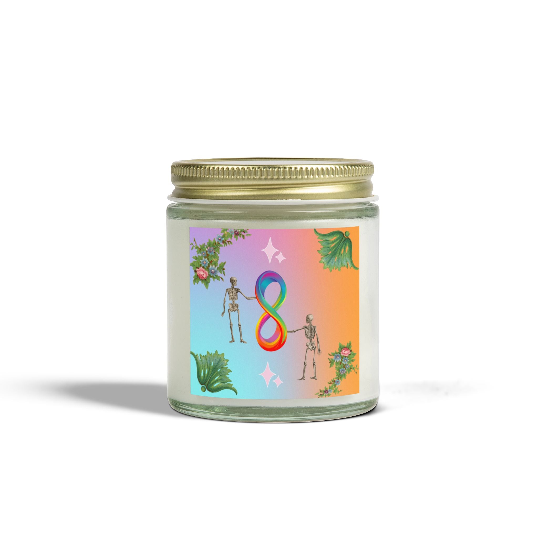 💀 Infinite Skellie Floral Candle