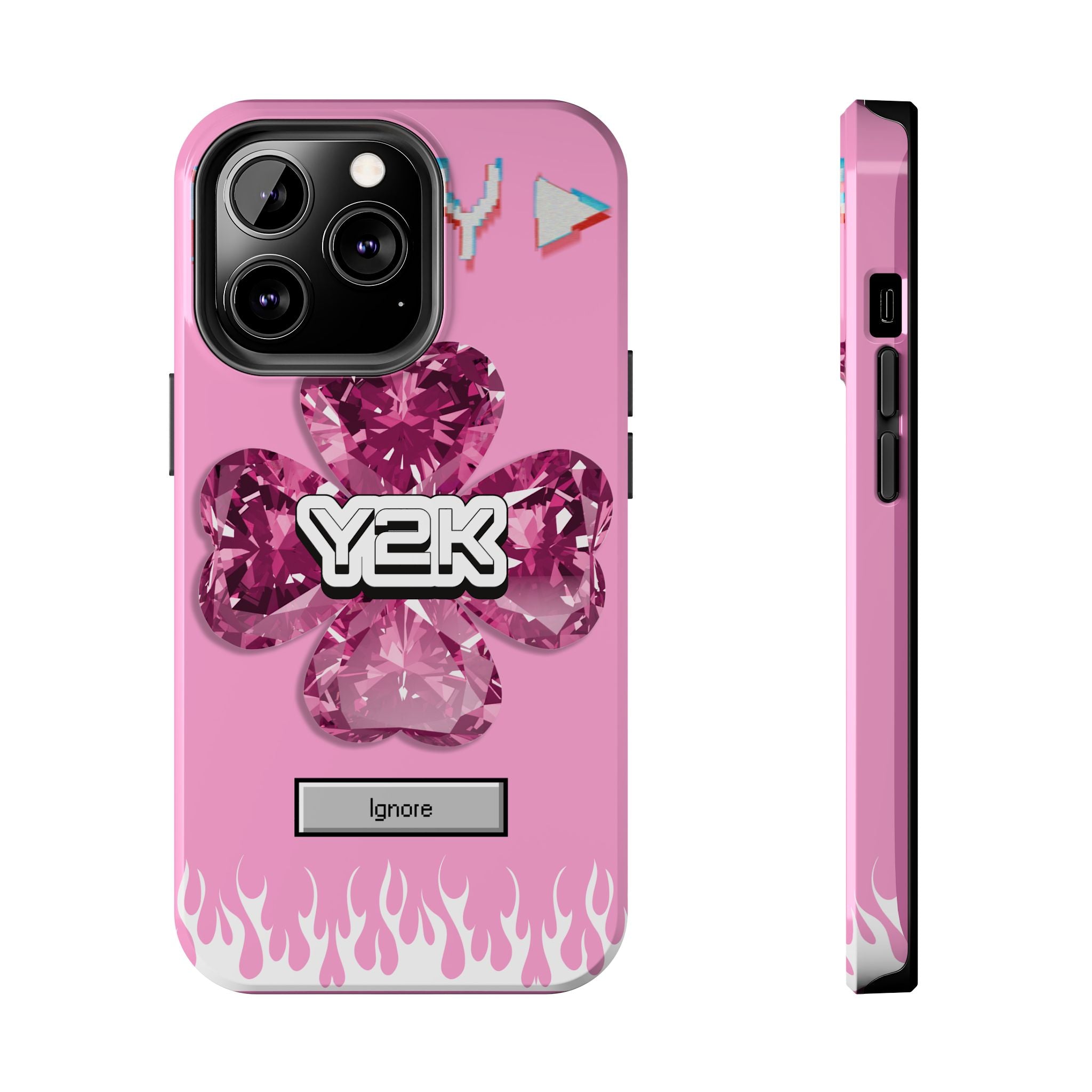 Y2K Play Ignore Sweet Pink Phone Case 💗📱