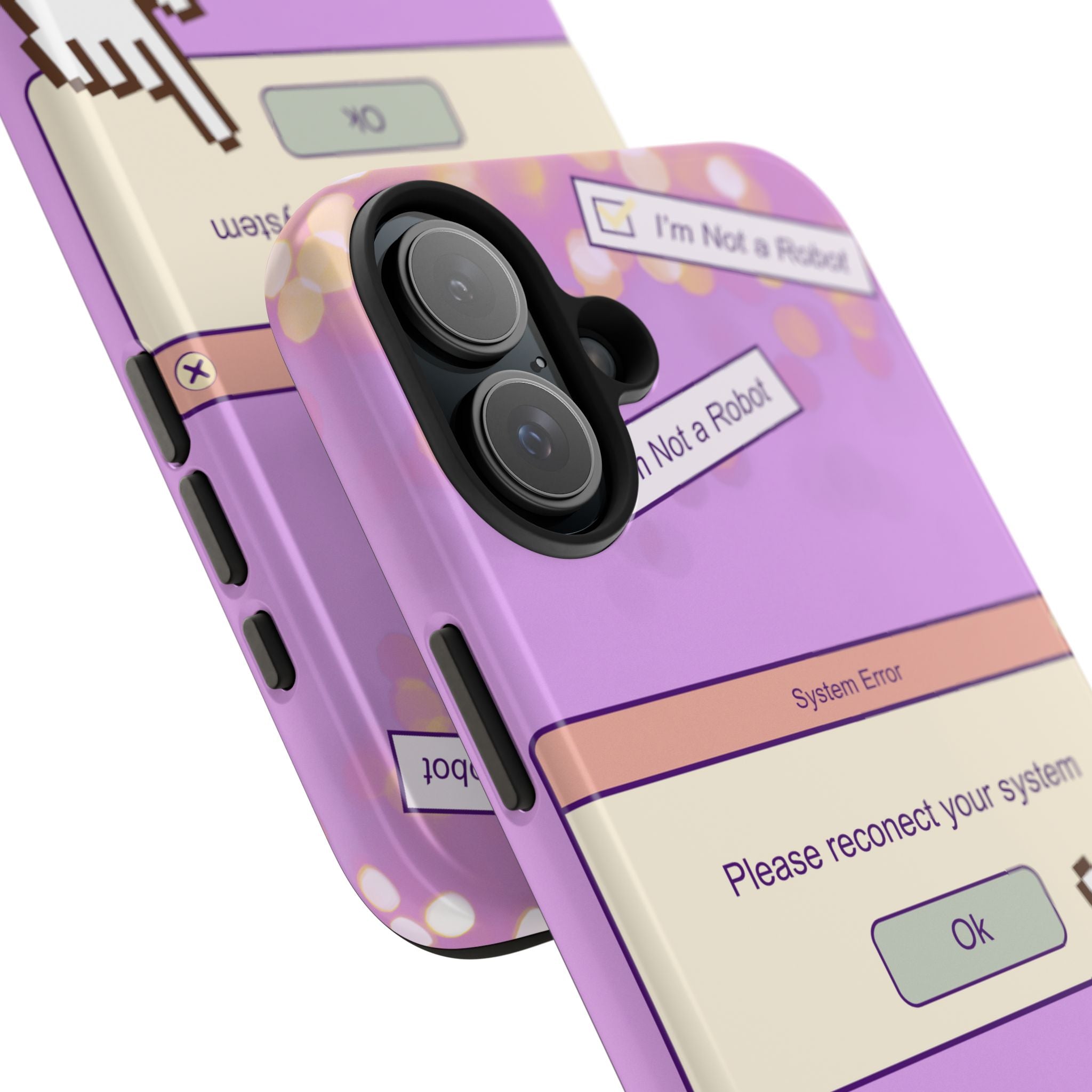 Y2K I’m Not a Robot System Error Phone Case 🤖💻📱