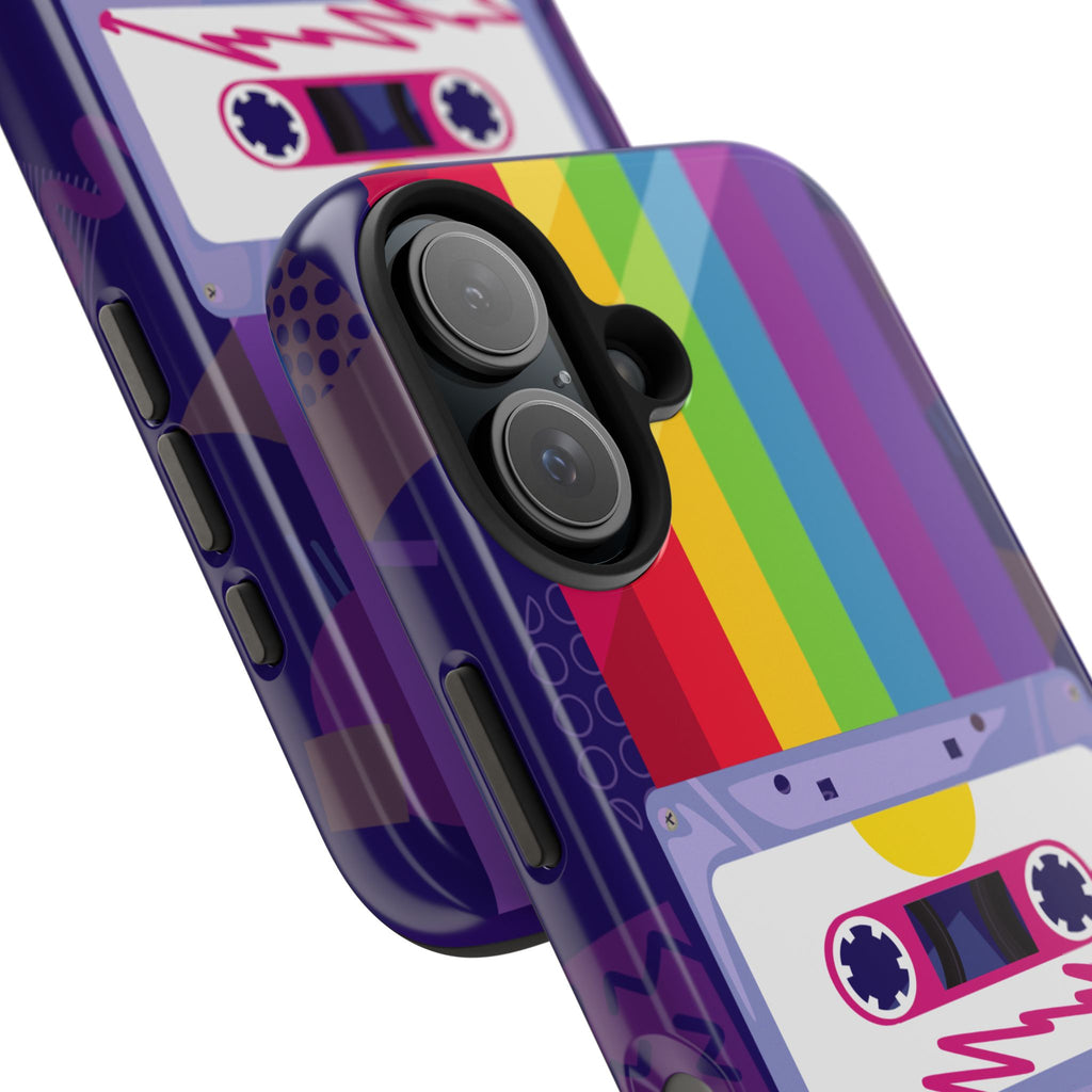 80s–90s Cassette Rainbow Phone Case 📼🌈📱