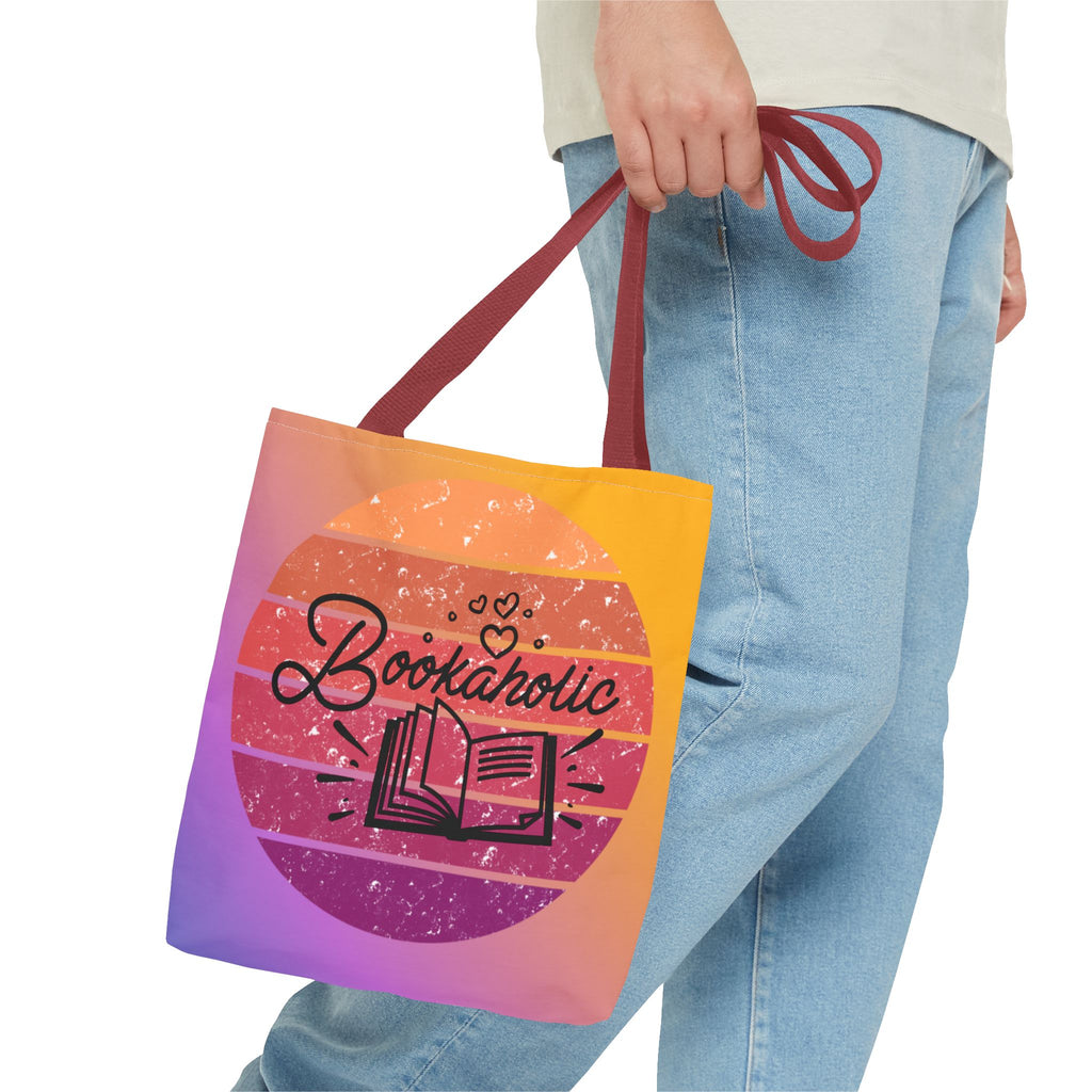 📚 60s Bookaholic Retro Tote Bag