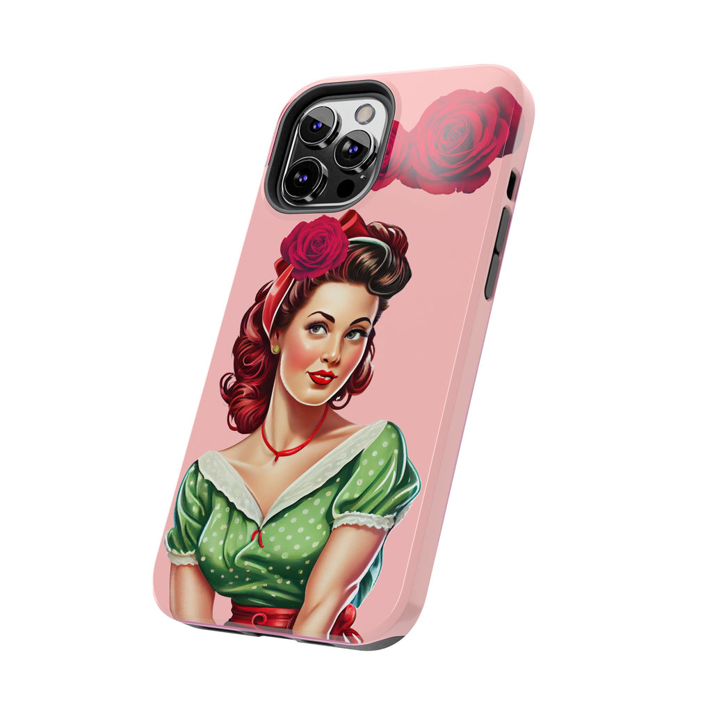 50s Rose Pinup Romance Phone Case 🌹💕📱