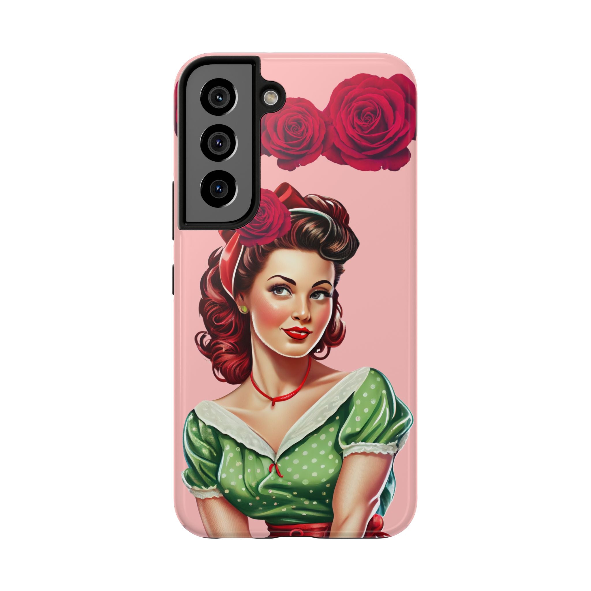 50s Rose Pinup Romance Phone Case 🌹💕📱