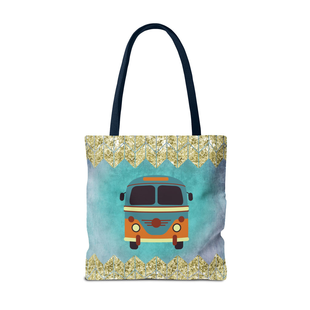 🌈 70s Hippie Soul Van Retro Tote Bag
