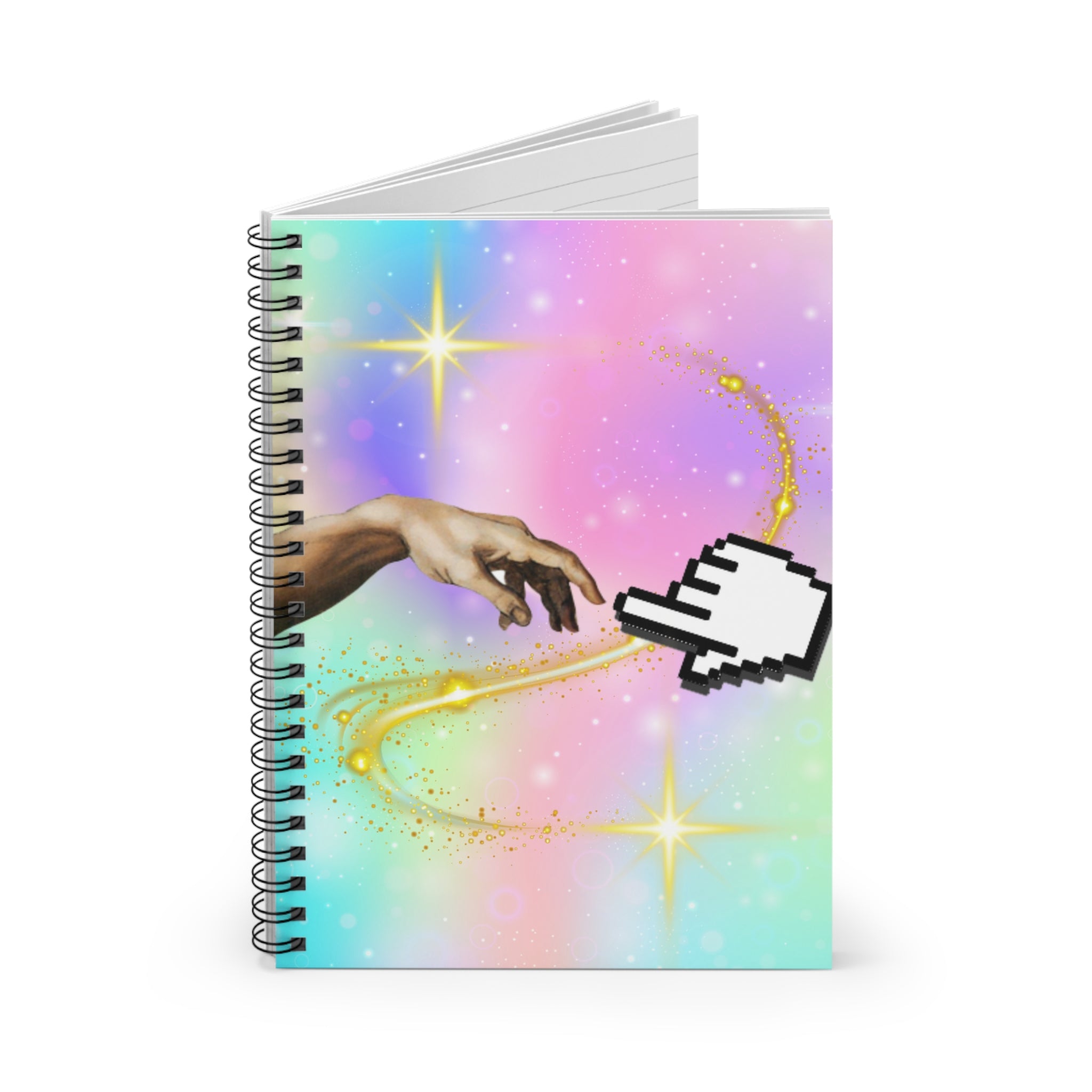 ✨🖐️ Y2K Michelangelo Hand & Computer Pointer Magic Journal 💻🎨