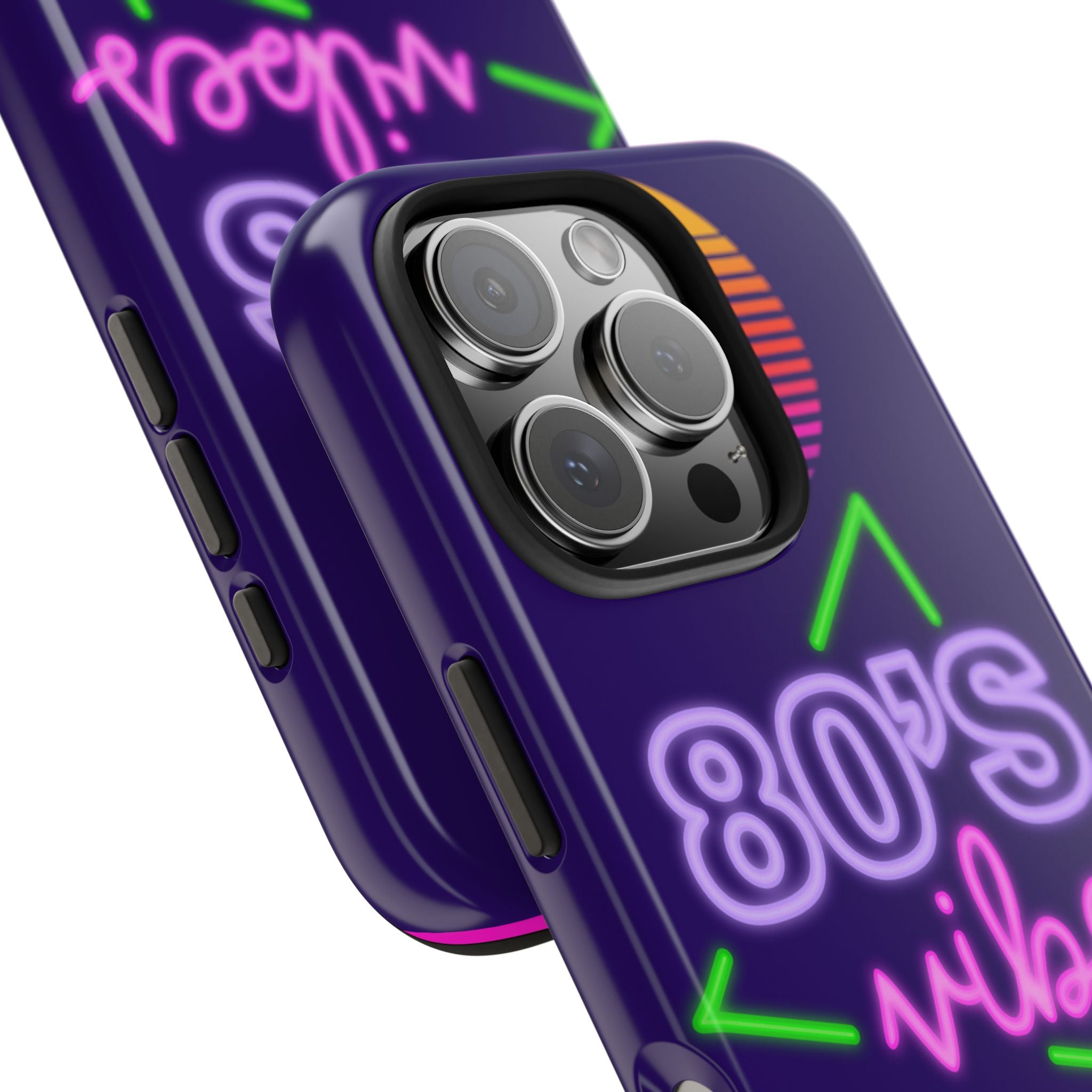 80s Vibes Synthwave Palm Trees Phone Case 🌴🎹📱