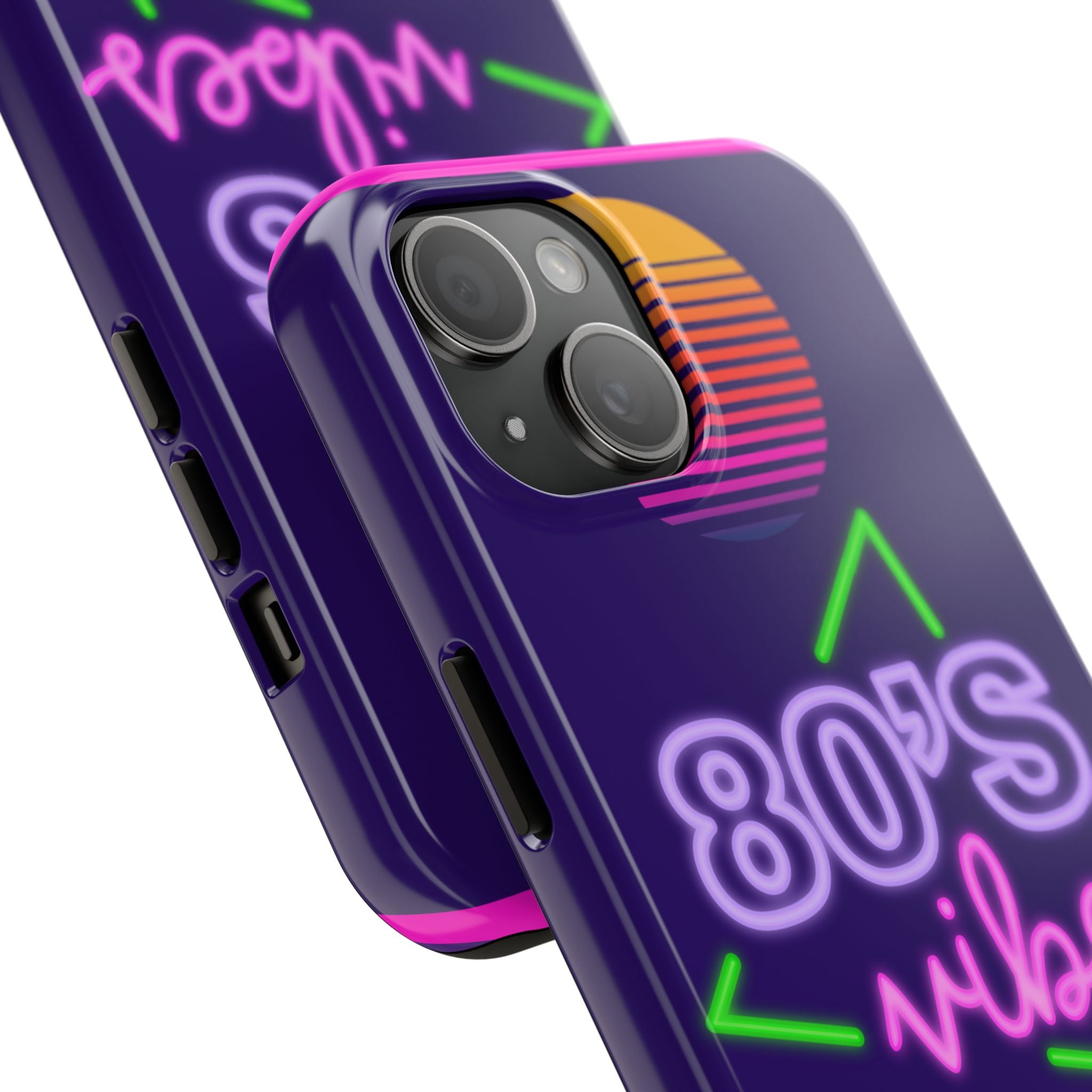 80s Vibes Synthwave Palm Trees Phone Case 🌴🎹📱