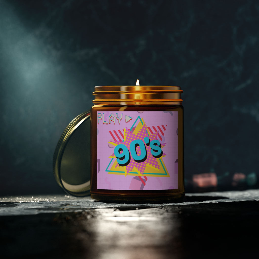 90s Play Button Candle 📼🕯️