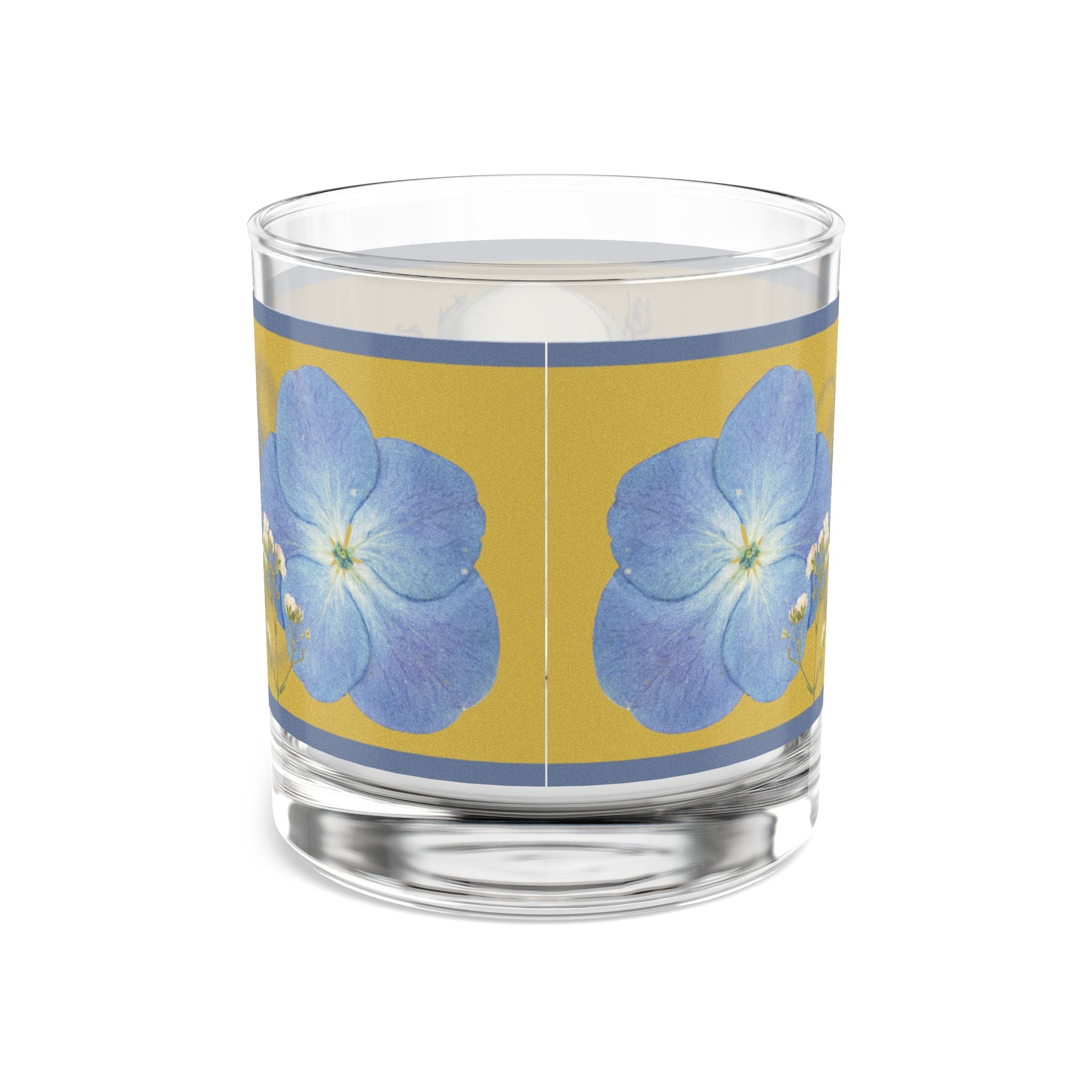 70s–80s Skull & Dried Flowers Glass – Retro Dark Floral 🌿💀