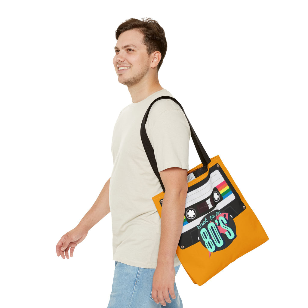 🎵 Back to the 80s Mixtape Retro Tote Bag