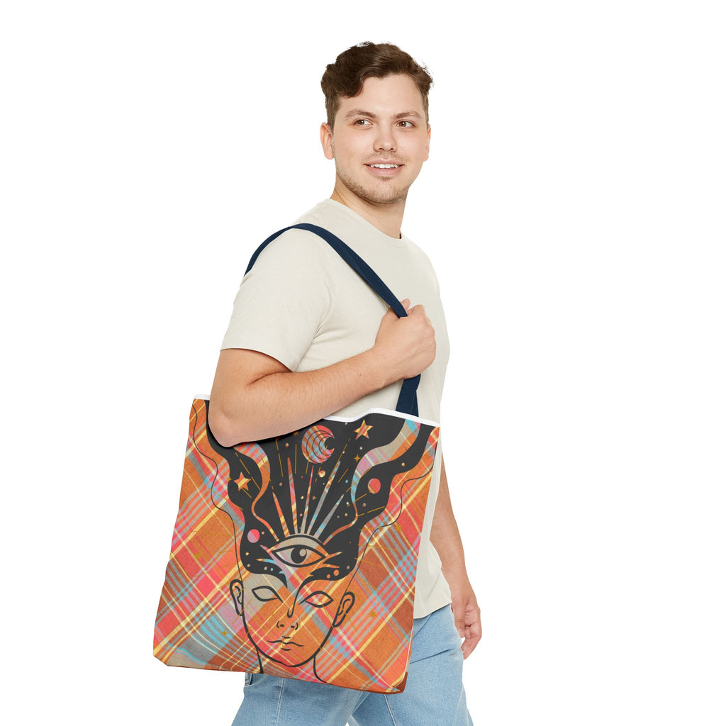 👁️🌼 70s Third Eye Mystical Tote Bag ✨👜