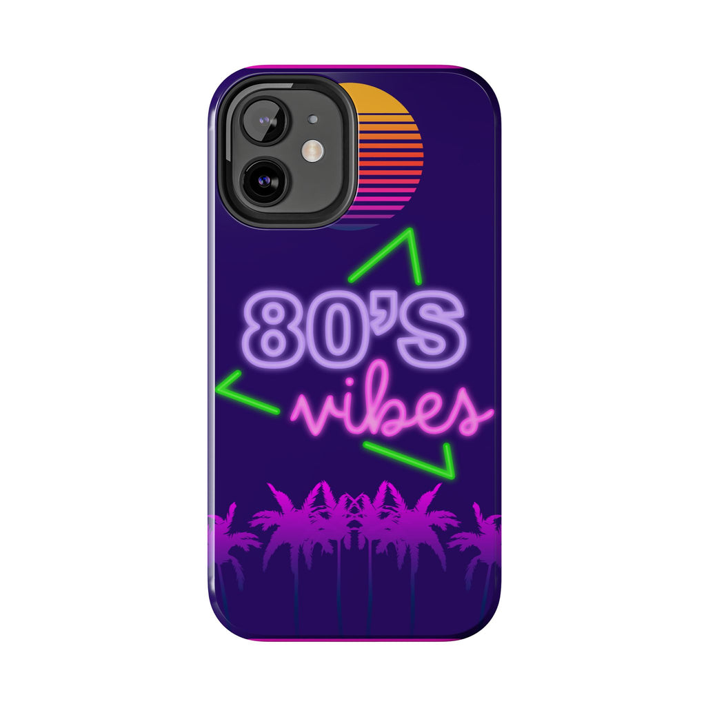 80s Vibes Synthwave Palm Trees Phone Case 🌴🎹📱