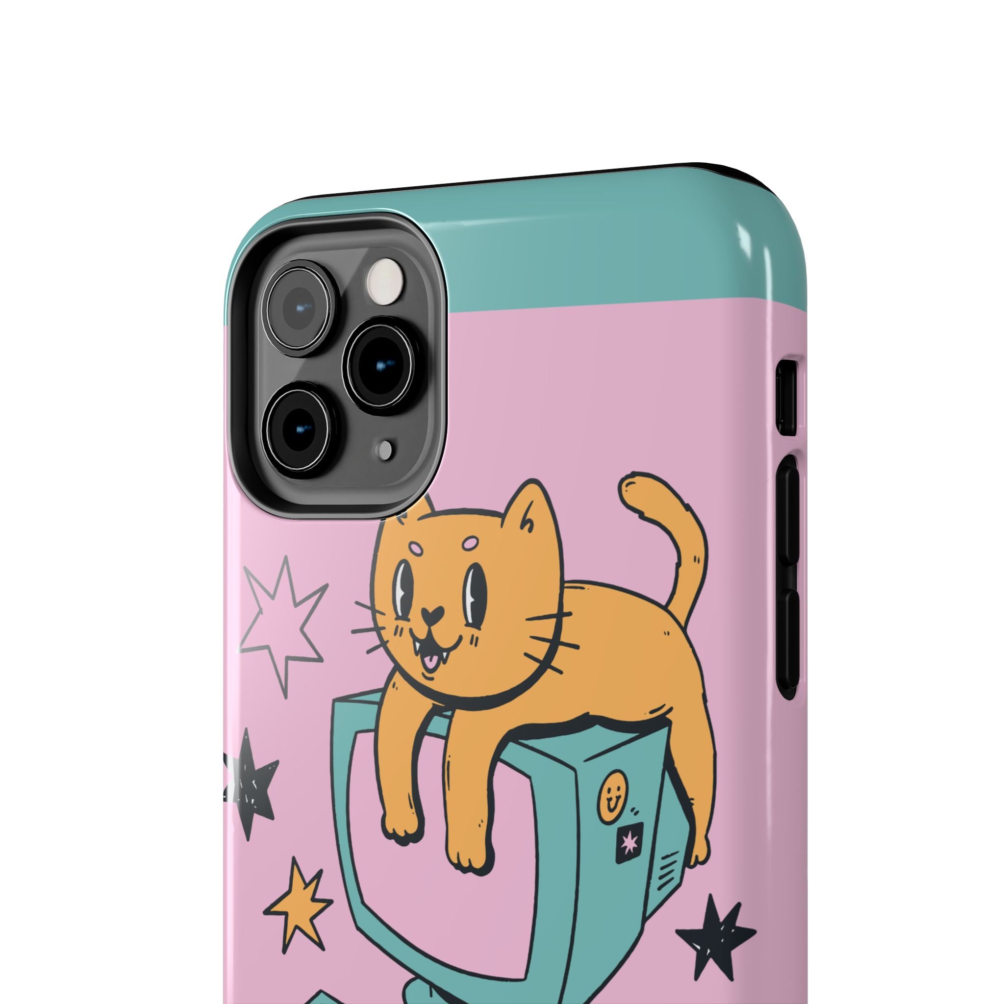90s Cat and Computer Phone Case 🐱💾