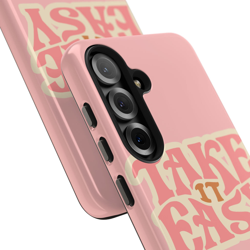 60s Pink Take It Easy Phone Case 🌸✌️📱