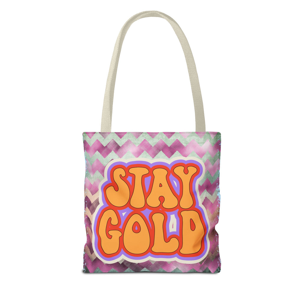 🌟 70s “Stay Gold” Retro Tote Bag