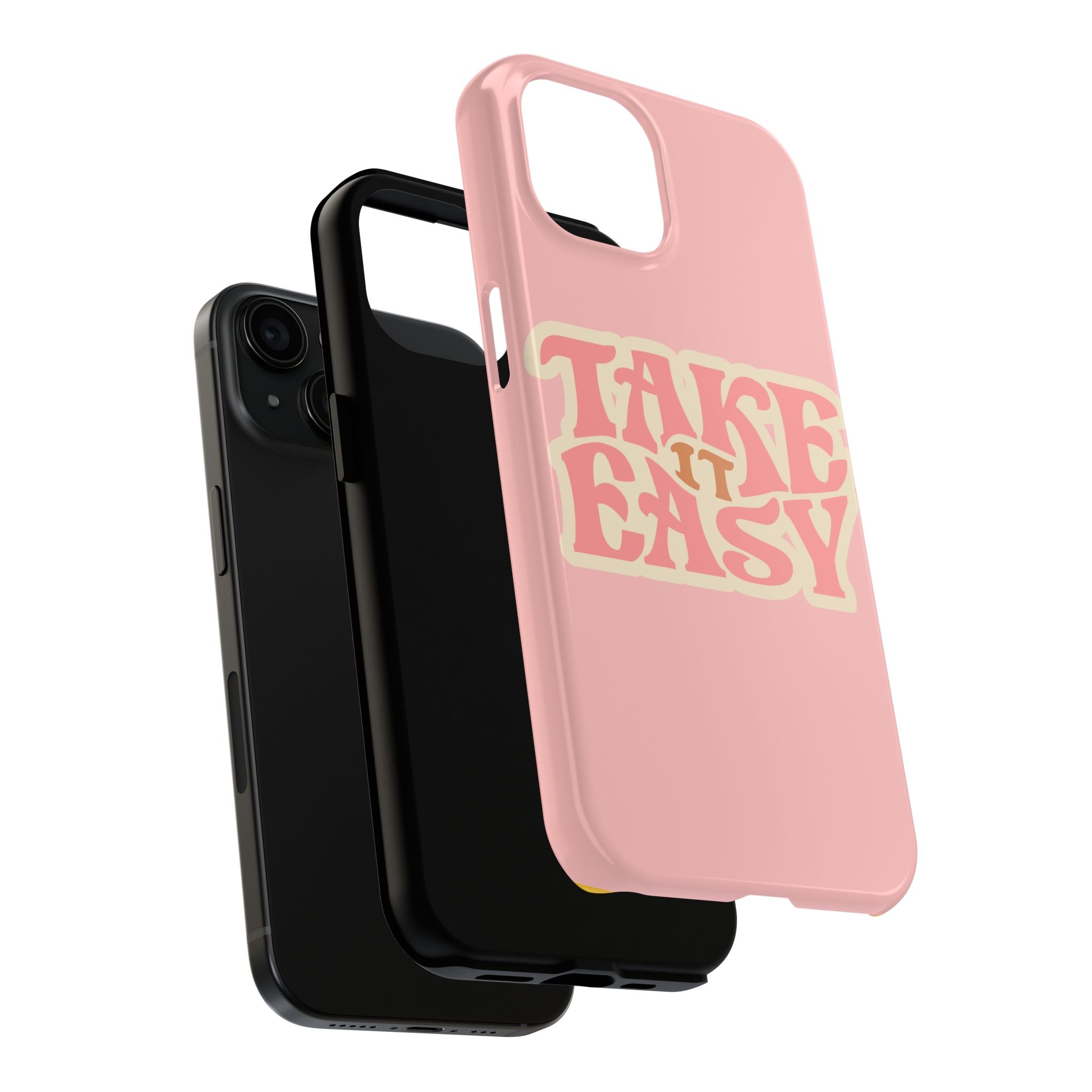 60s Pink Take It Easy Phone Case 🌸✌️📱