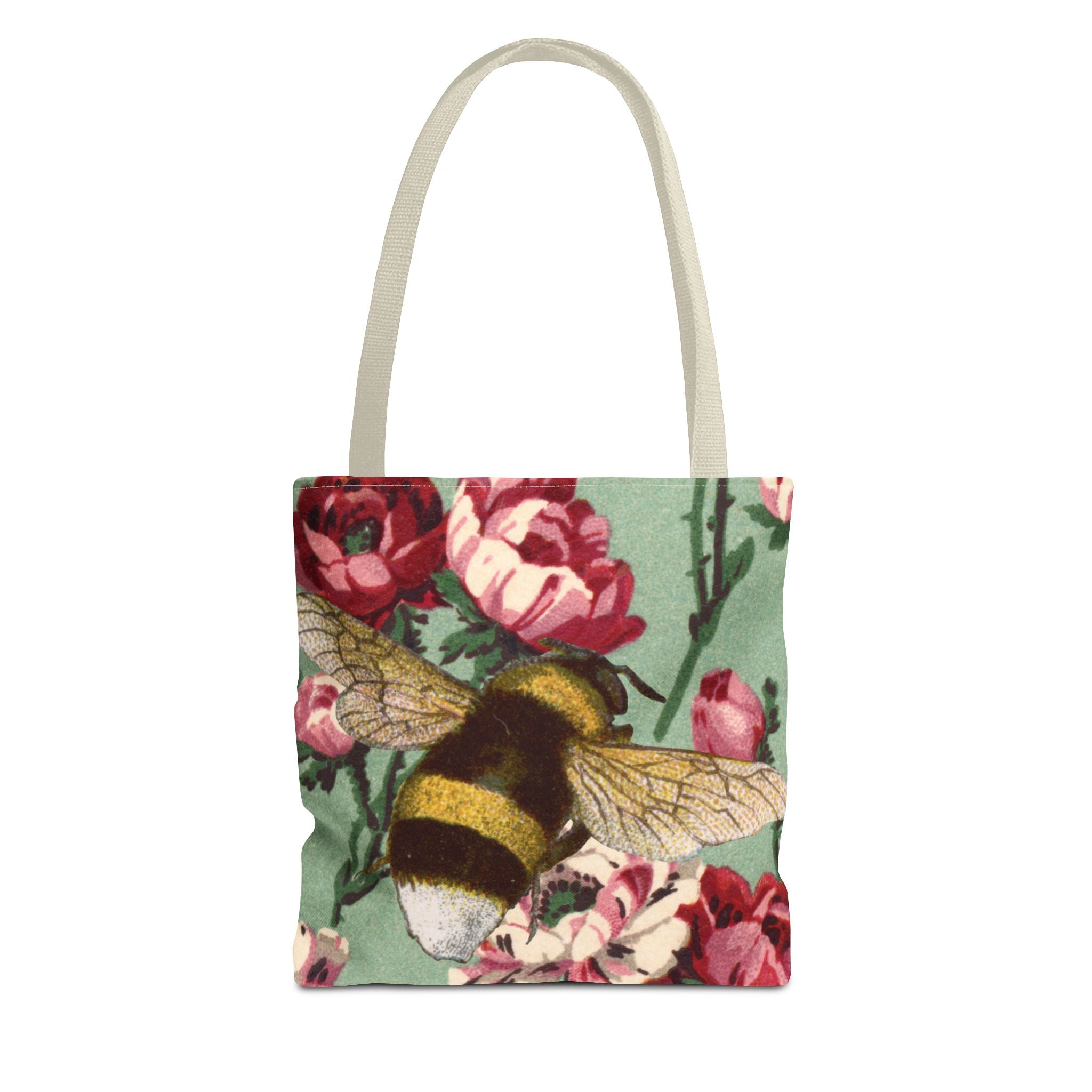 🐝🌼 60s Bumble Bee Floral Tote Bag 🌸✨