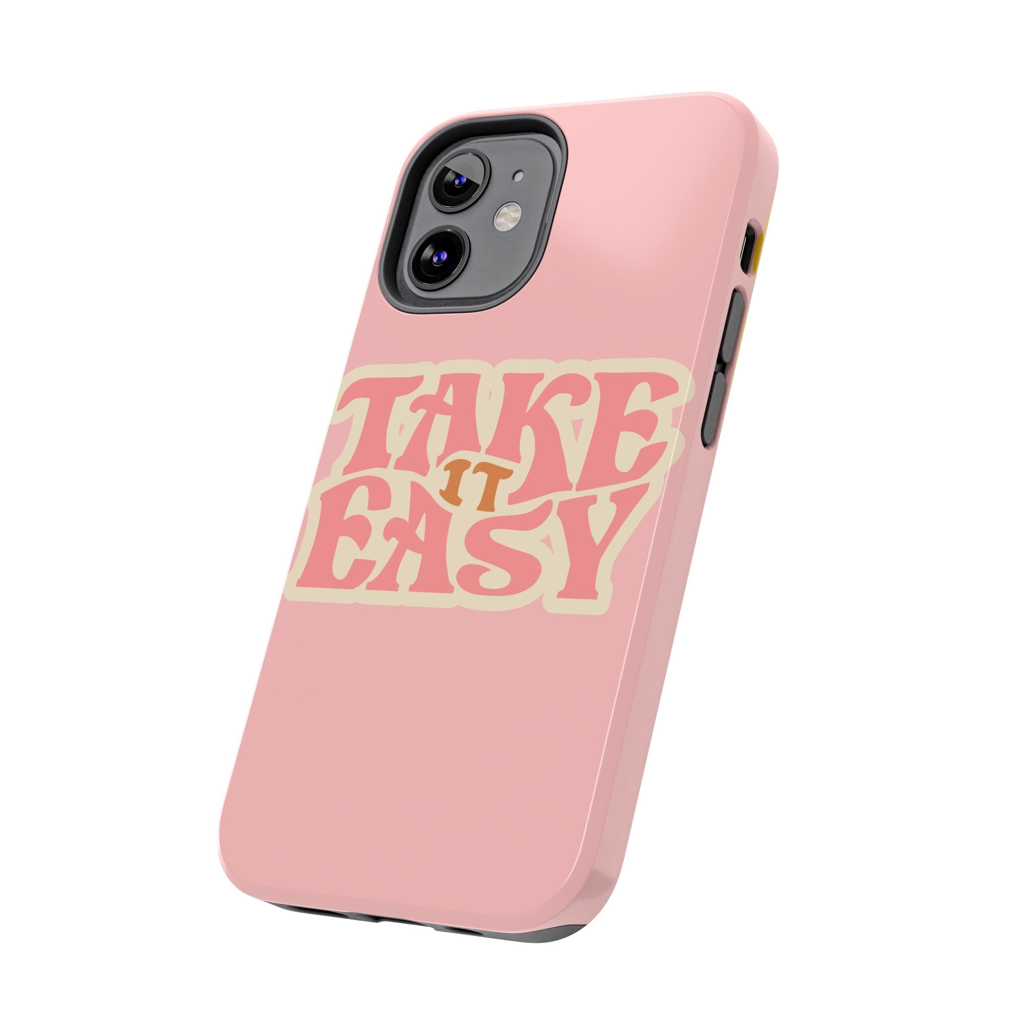 60s Pink Take It Easy Phone Case 🌸✌️📱