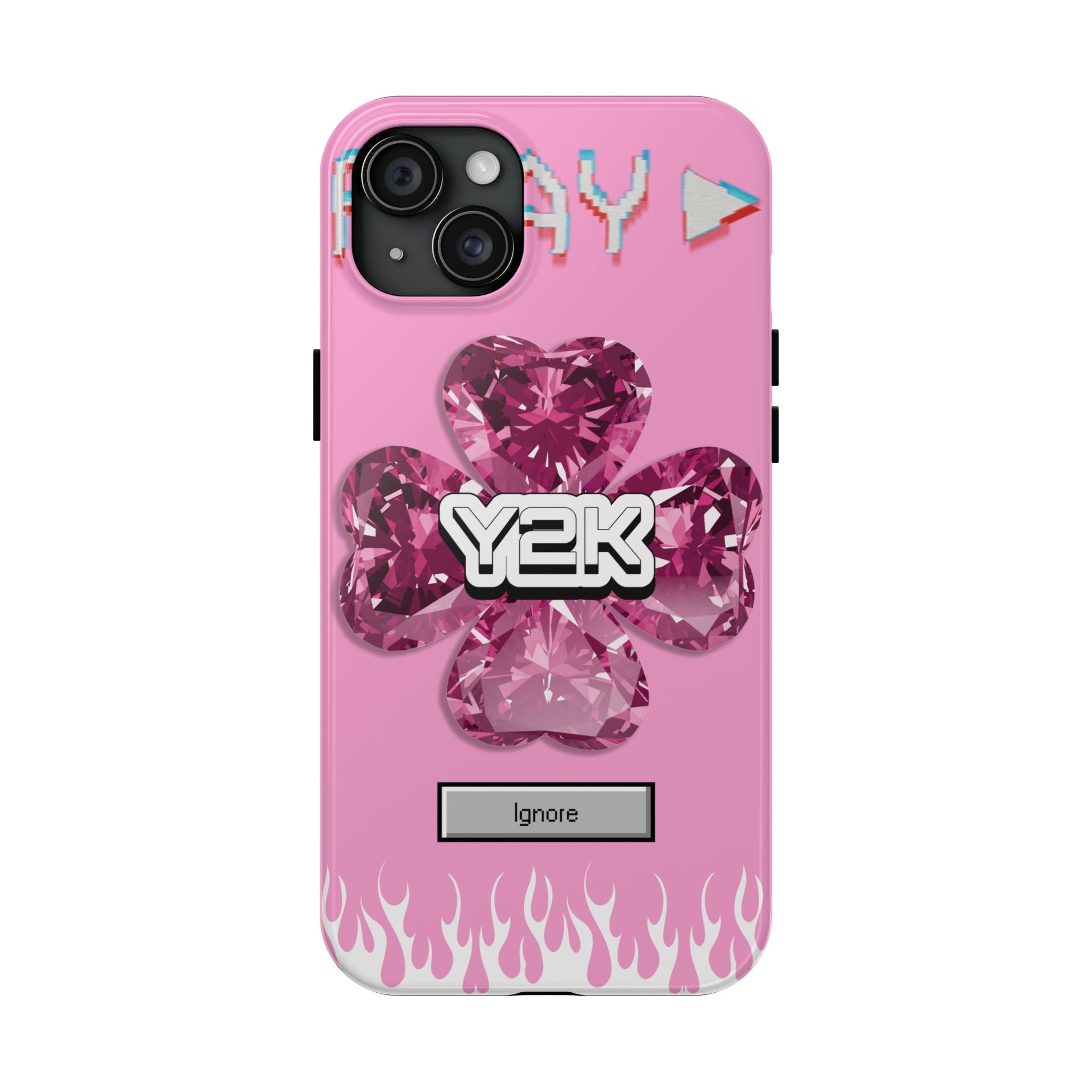 Y2K Play Ignore Sweet Pink Phone Case 💗📱