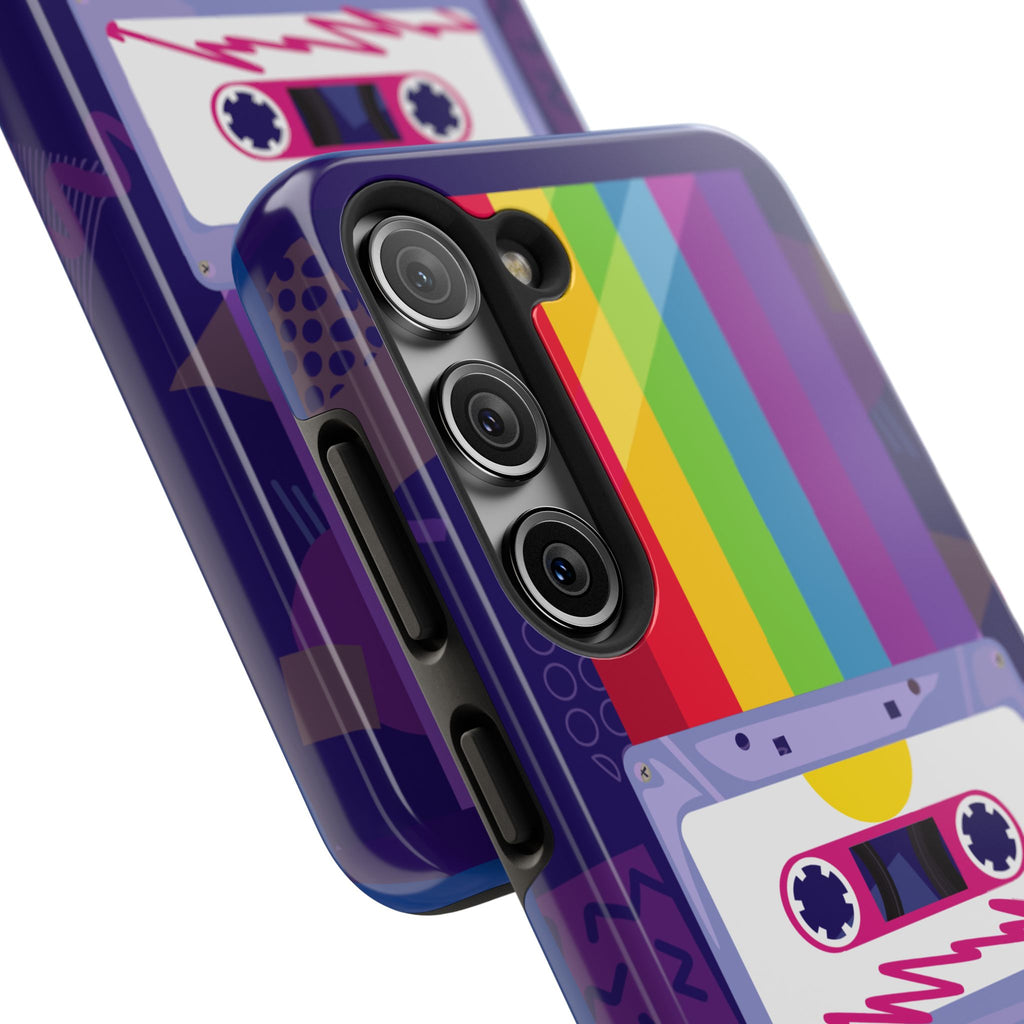 80s–90s Cassette Rainbow Phone Case 📼🌈📱