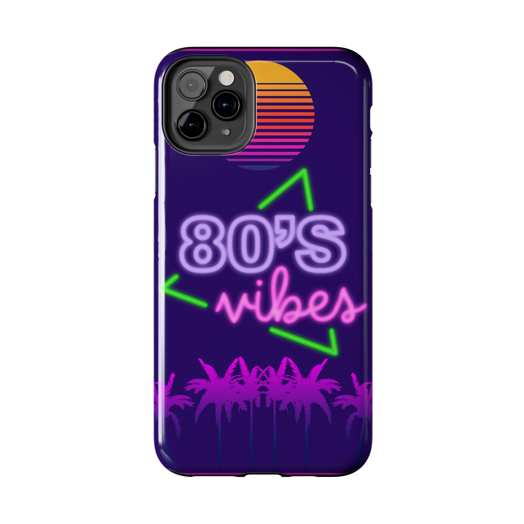 80s Vibes Synthwave Palm Trees Phone Case 🌴🎹📱
