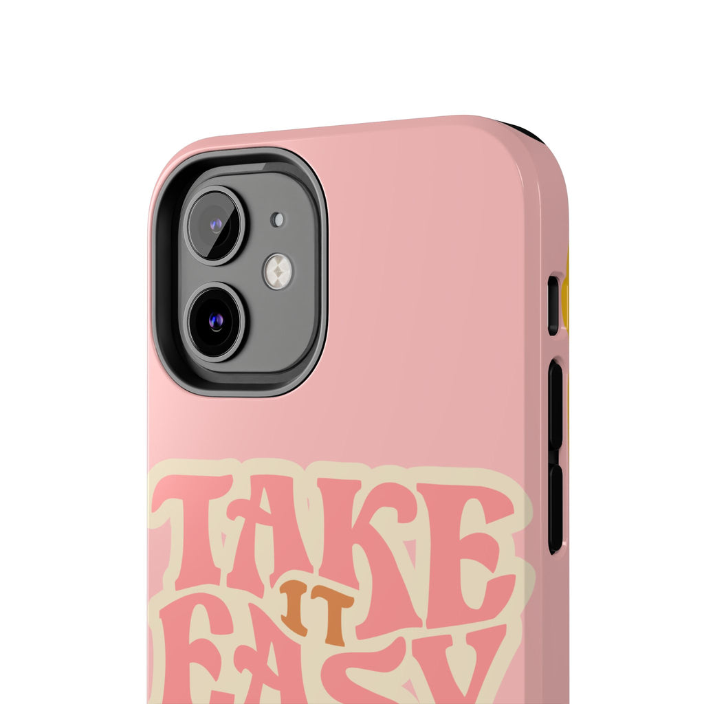 60s Pink Take It Easy Phone Case 🌸✌️📱