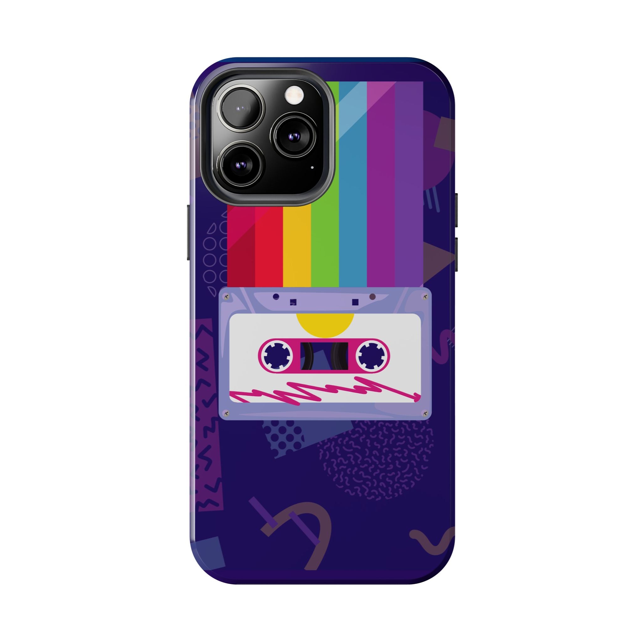80s–90s Cassette Rainbow Phone Case 📼🌈📱