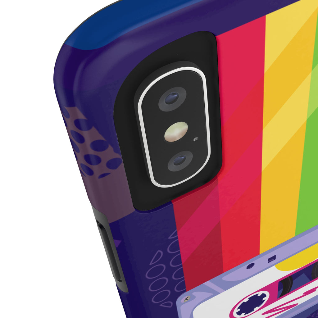 80s–90s Cassette Rainbow Phone Case 📼🌈📱