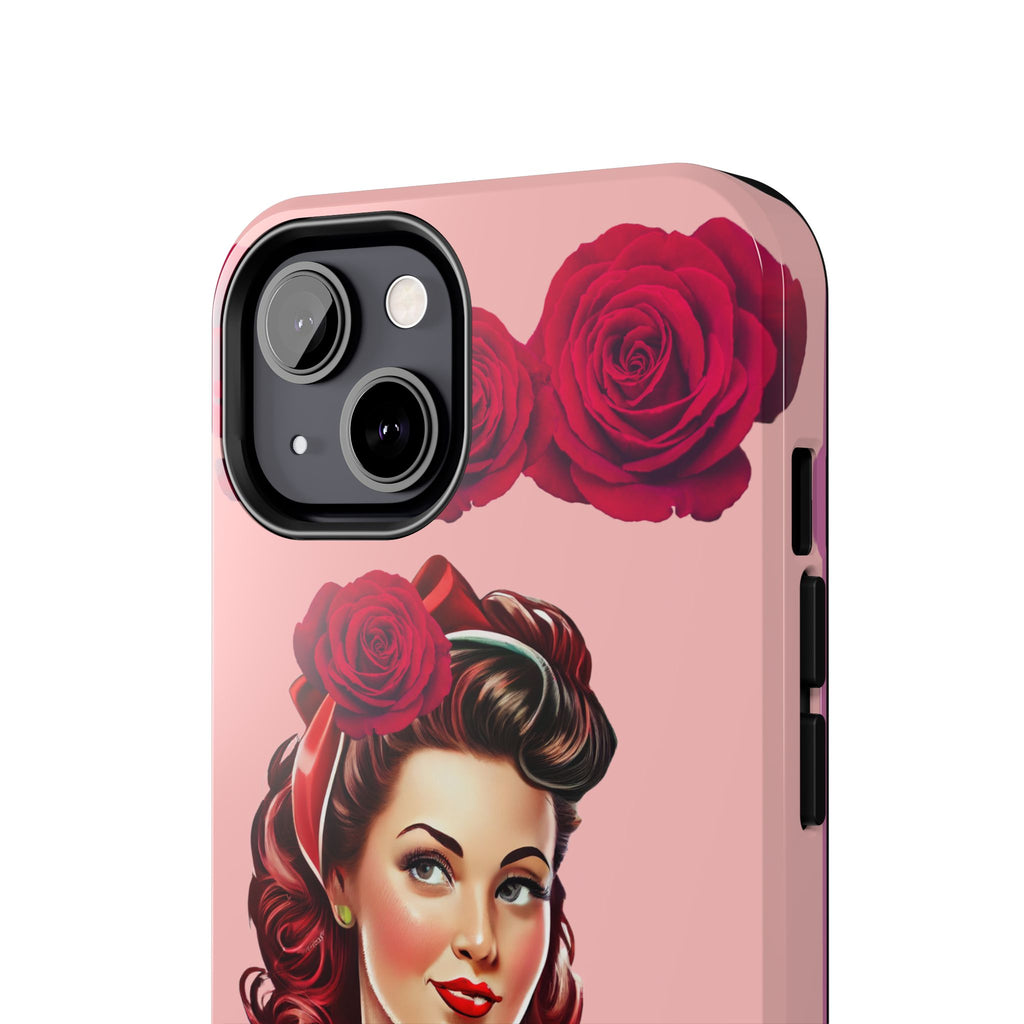 50s Rose Pinup Romance Phone Case 🌹💕📱