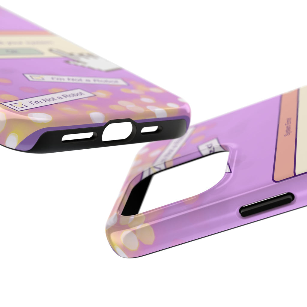 Y2K I’m Not a Robot System Error Phone Case 🤖💻📱