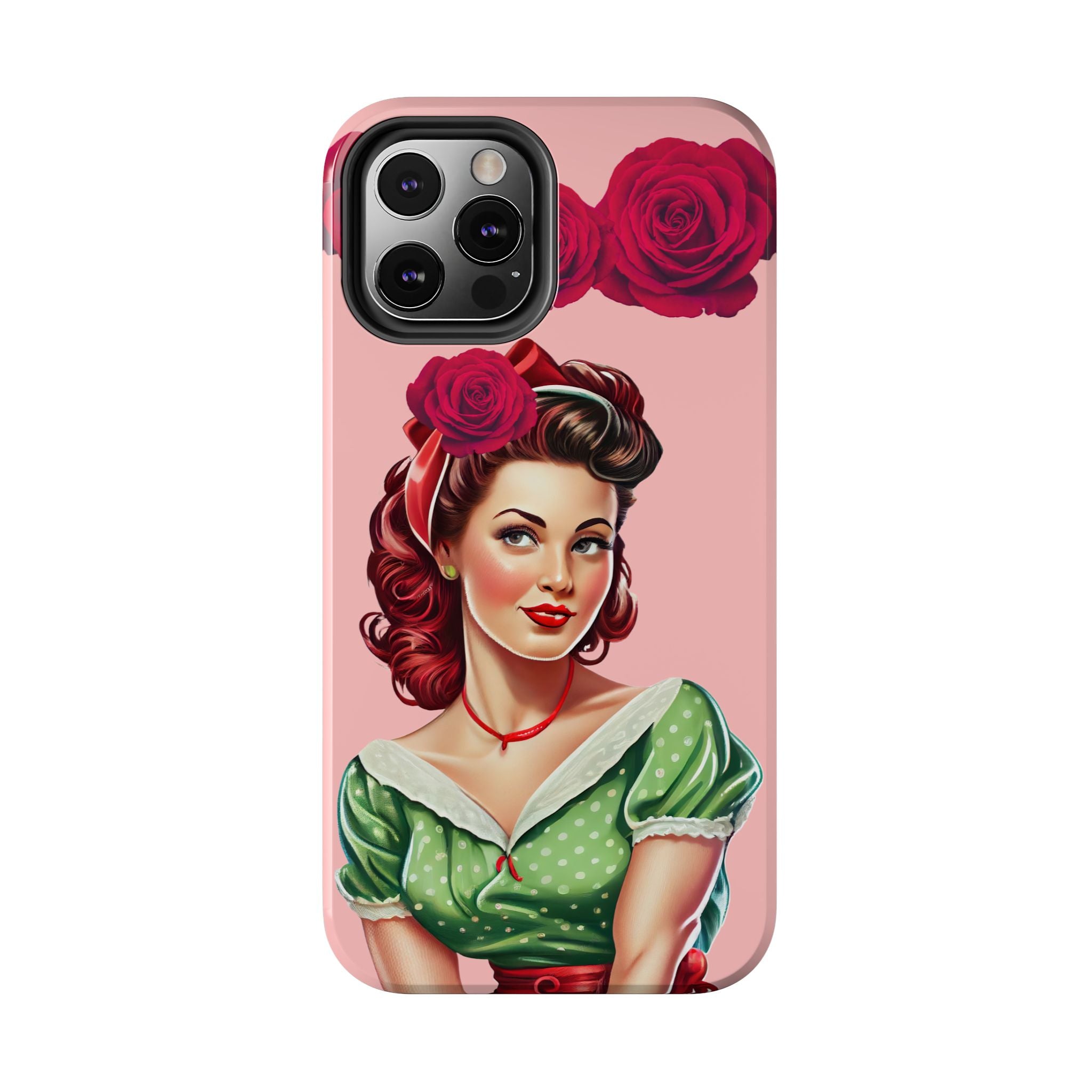 50s Rose Pinup Romance Phone Case 🌹💕📱
