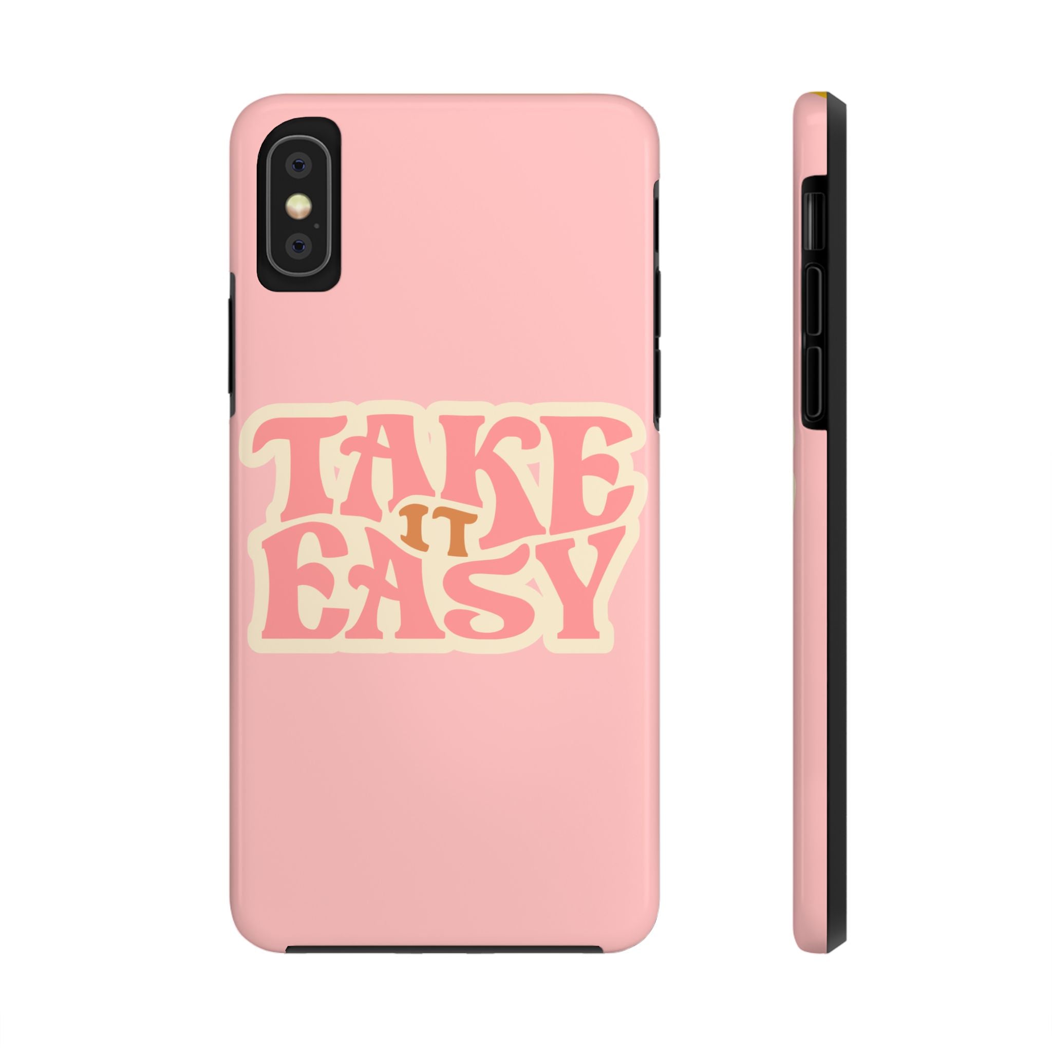 60s Pink Take It Easy Phone Case 🌸✌️📱